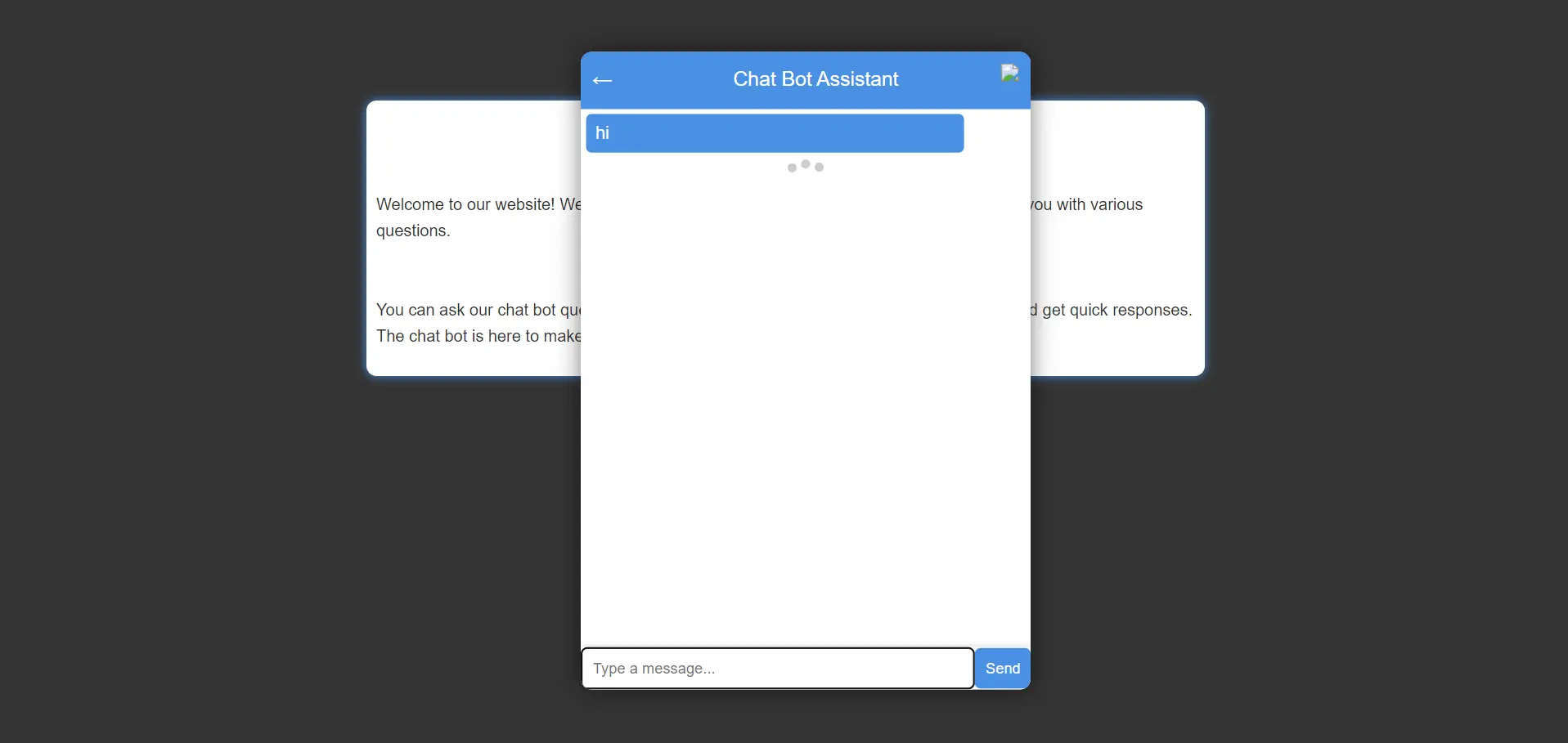 Сhatbot for website