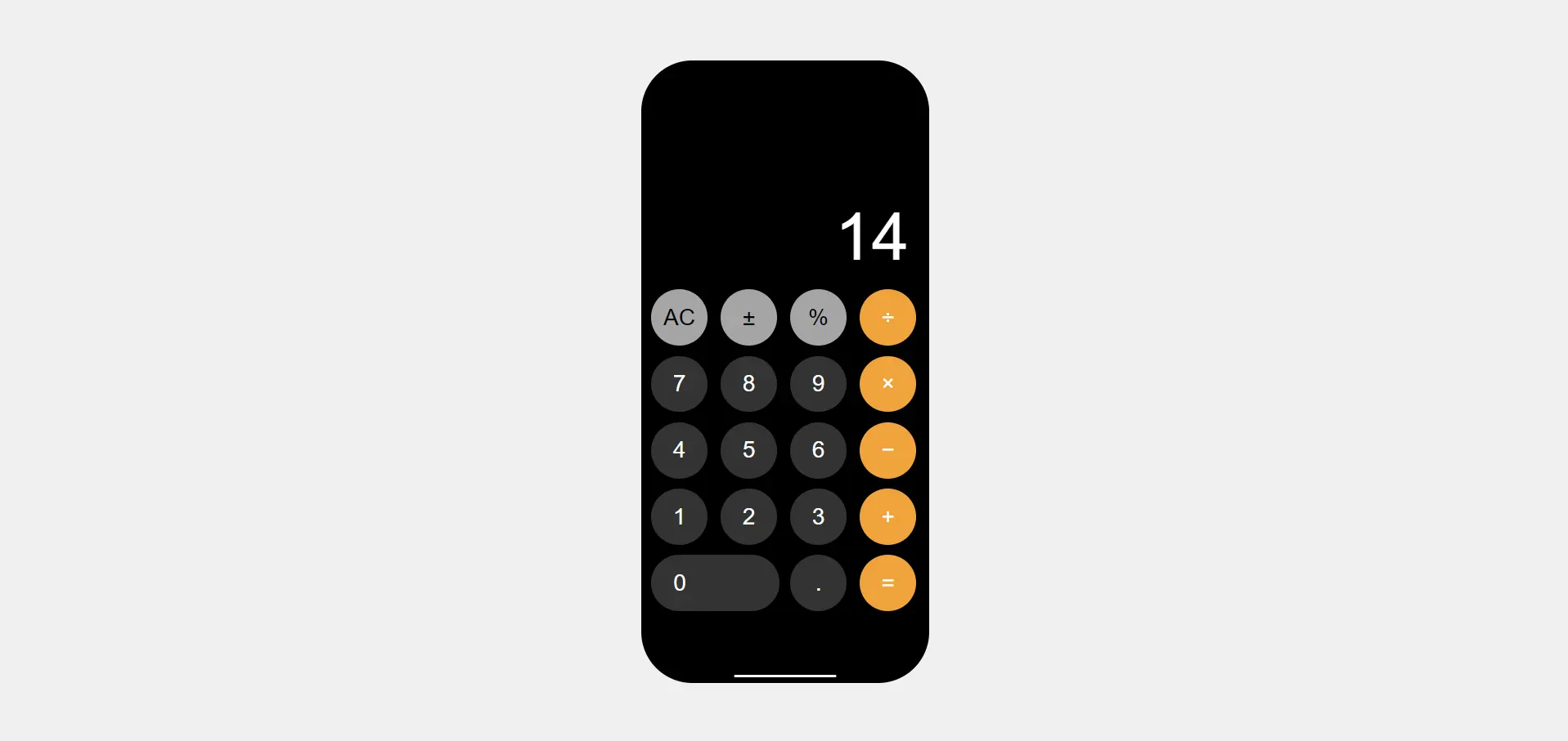 iPhone Calculator