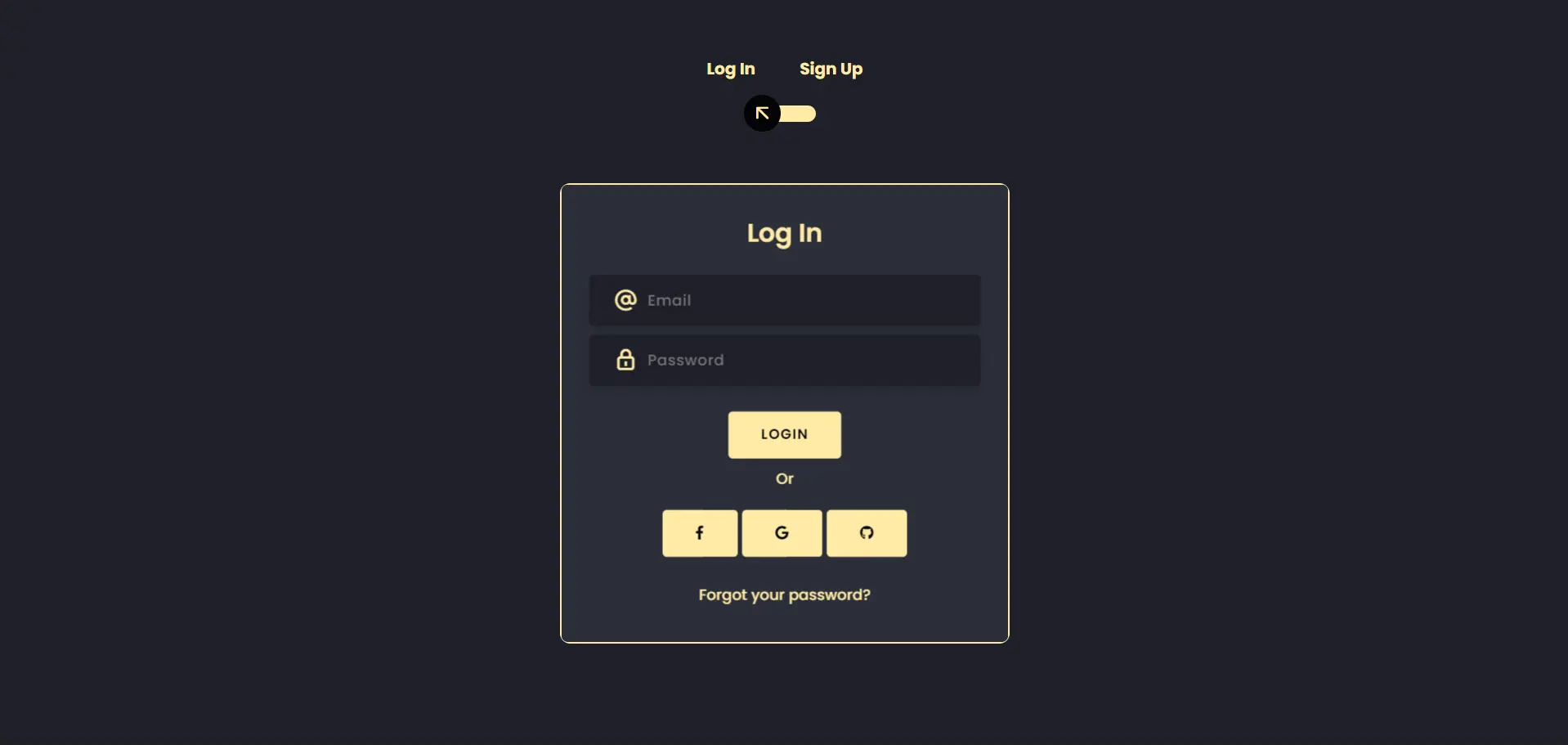 HTML Login Form Template V2