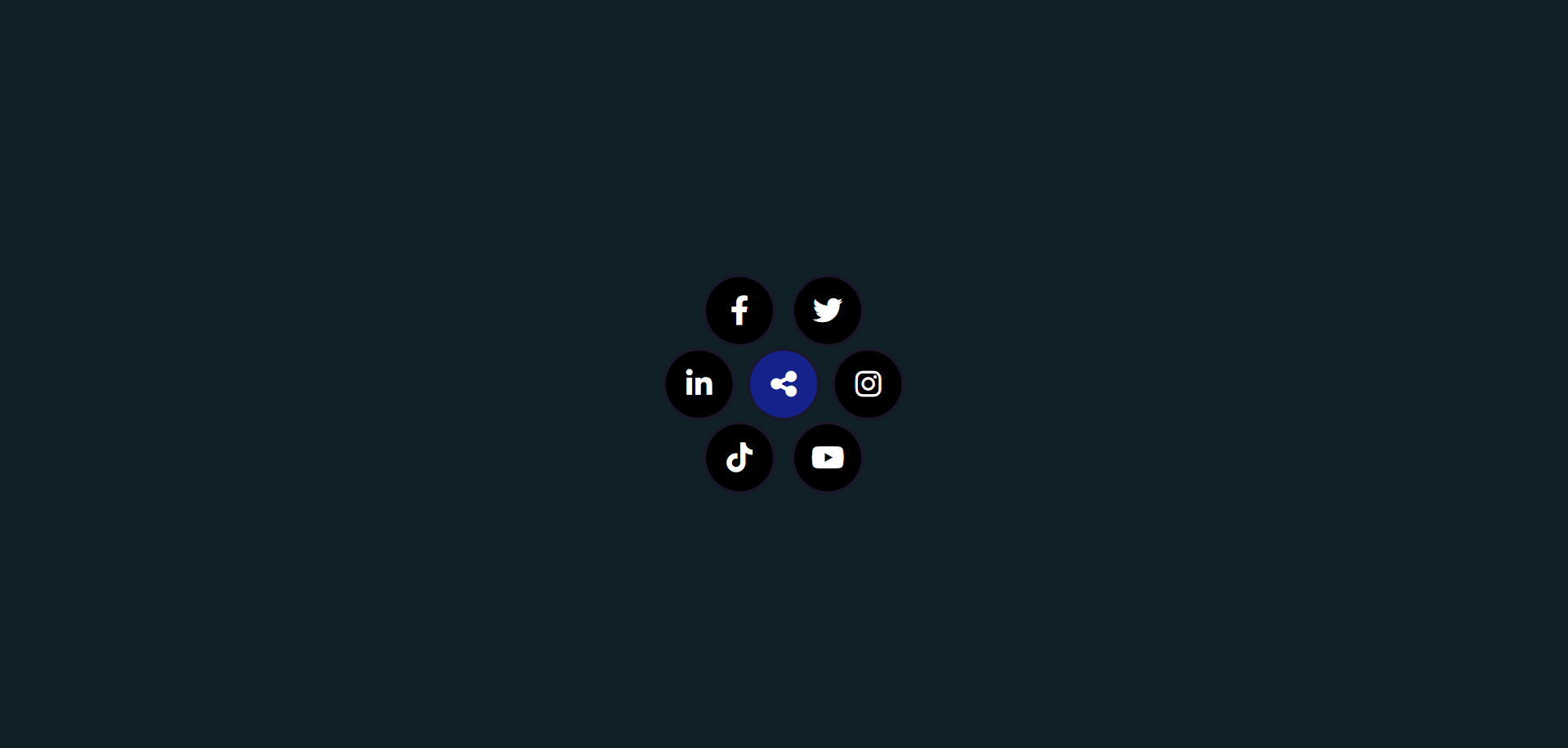 CSS Social Icons Toggler