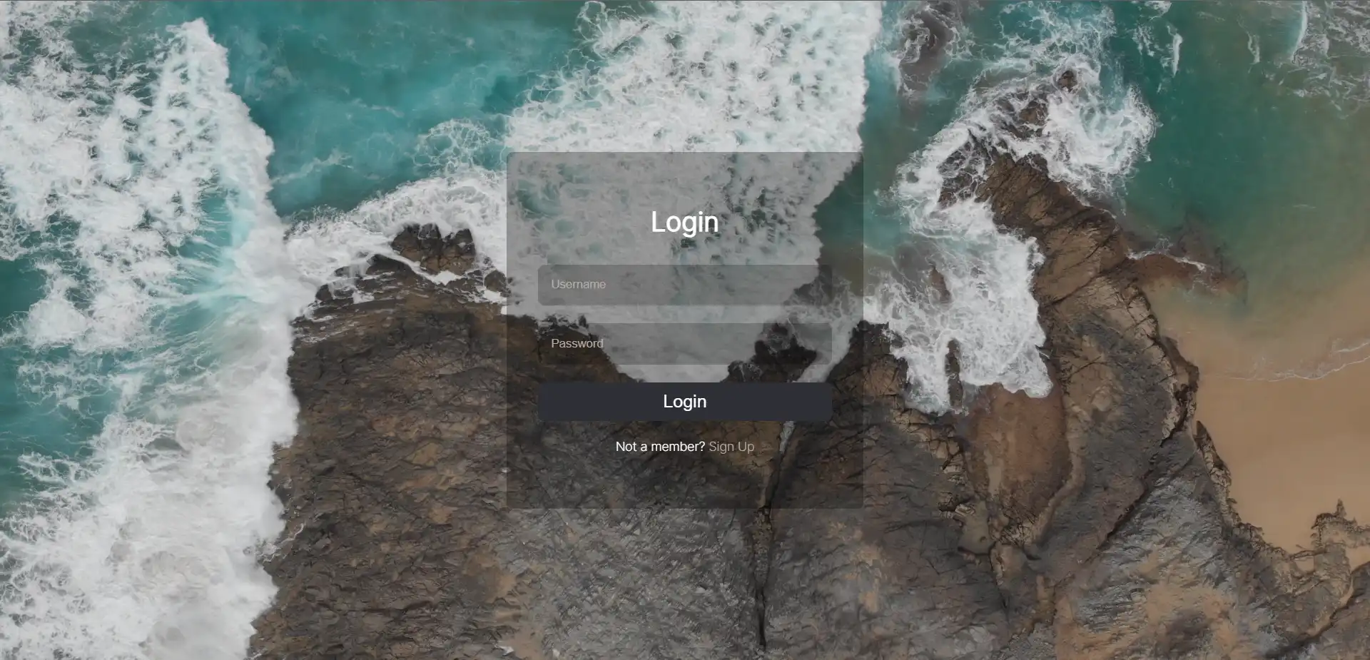 HTML Video Background Page