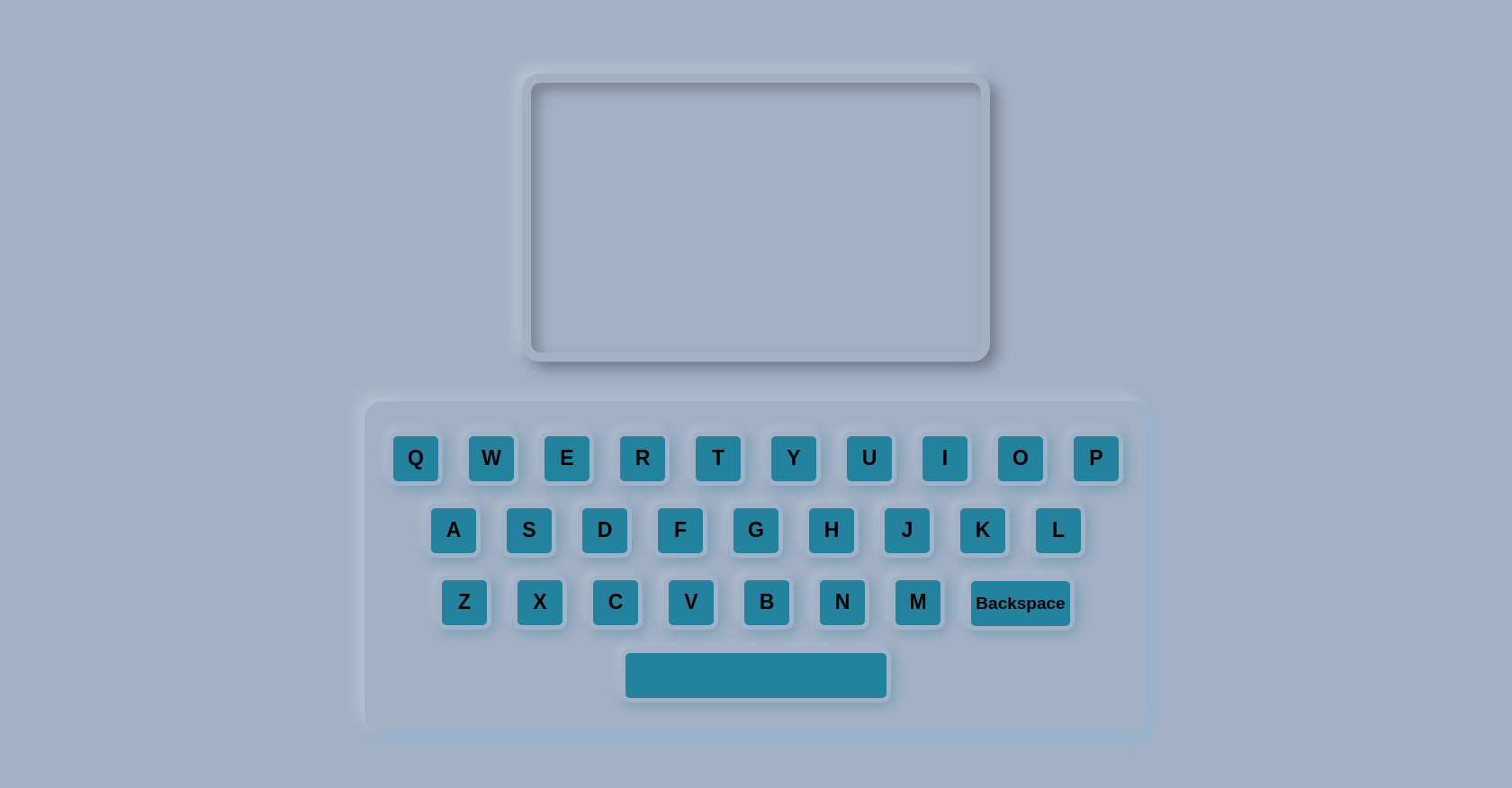 HTML Virtual Keyboard with Input Monitor