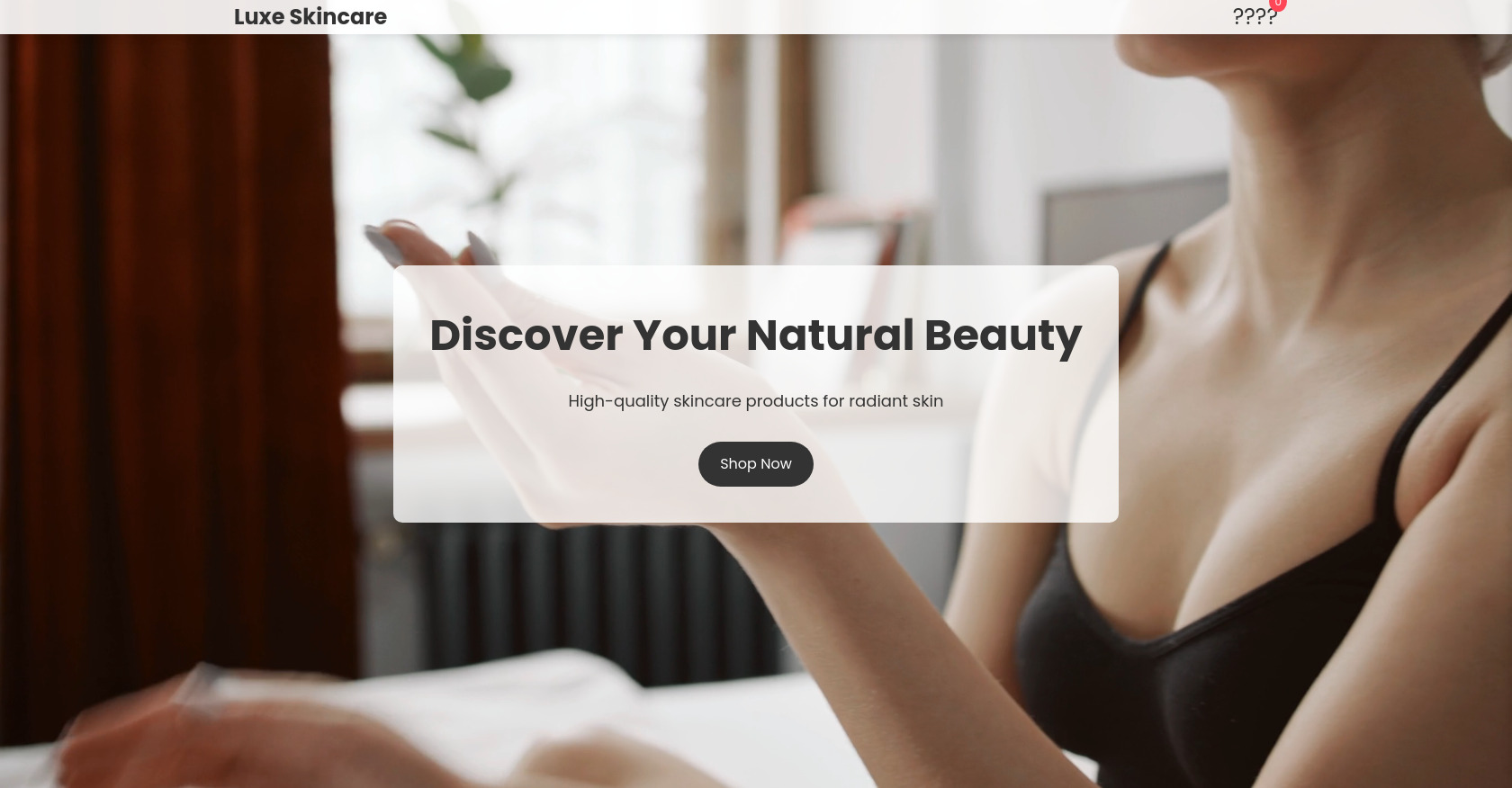 Landing Page - Skin Care