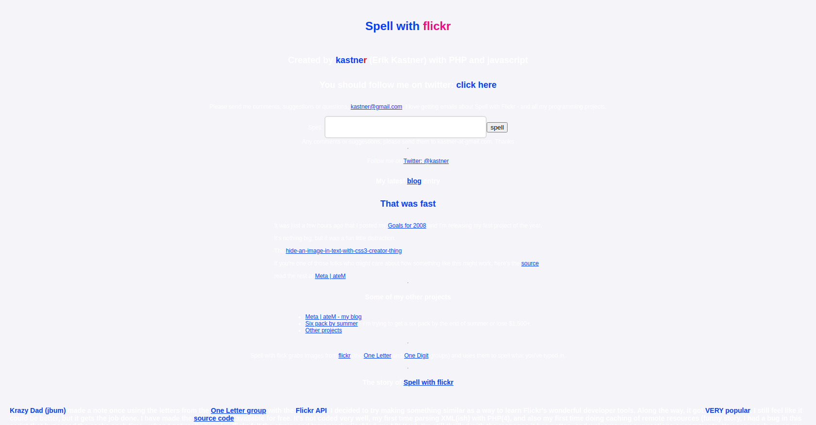 Spell with Flickr: Image-Based Text Generator