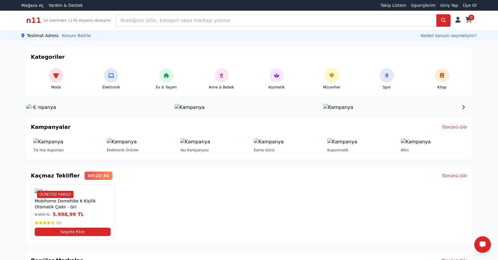 E-Ticaret Sitesi HTML, Tailwind CSS, Alışveriş