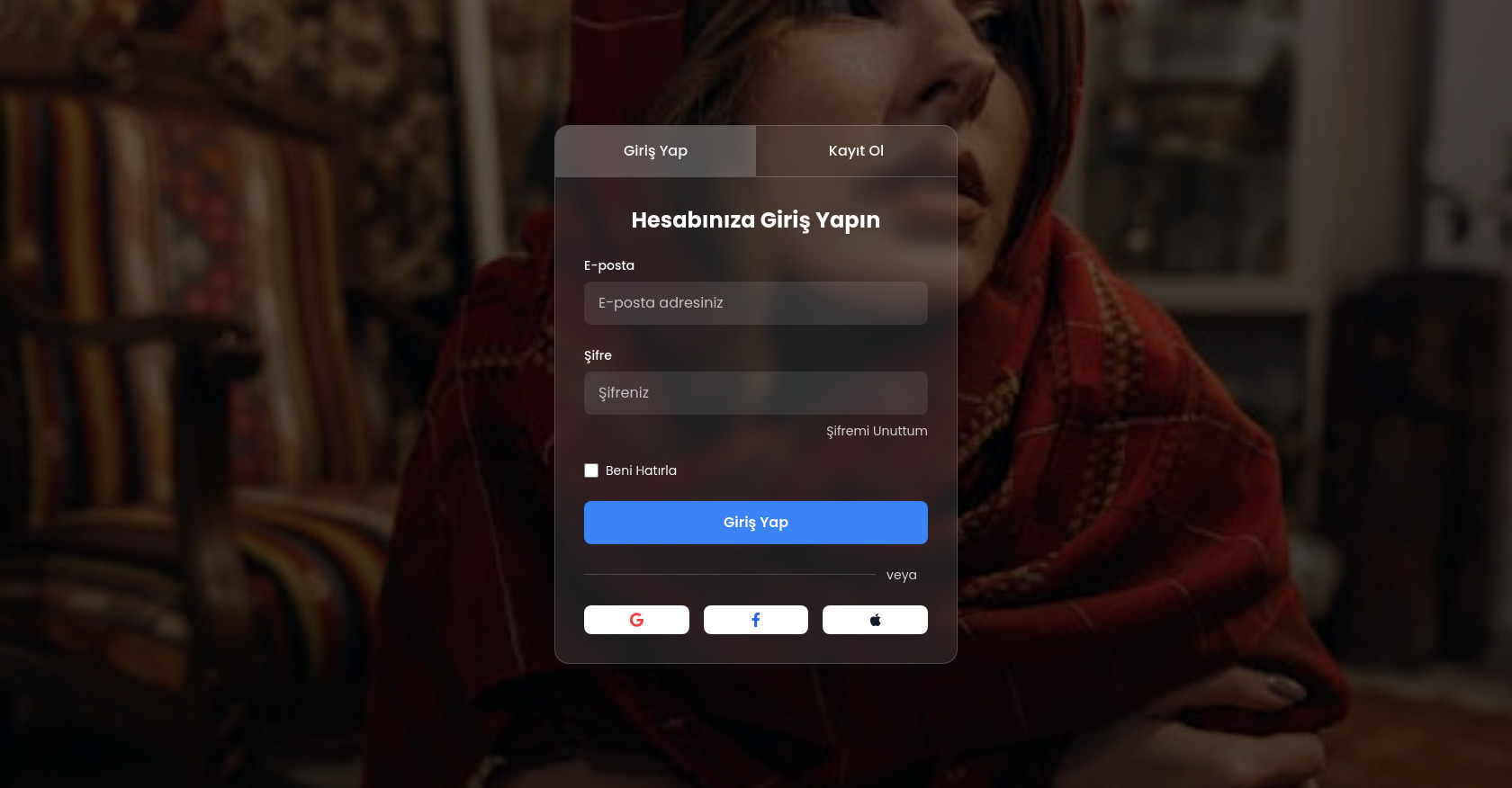Login & Register Form HTML/CSS/JS Template