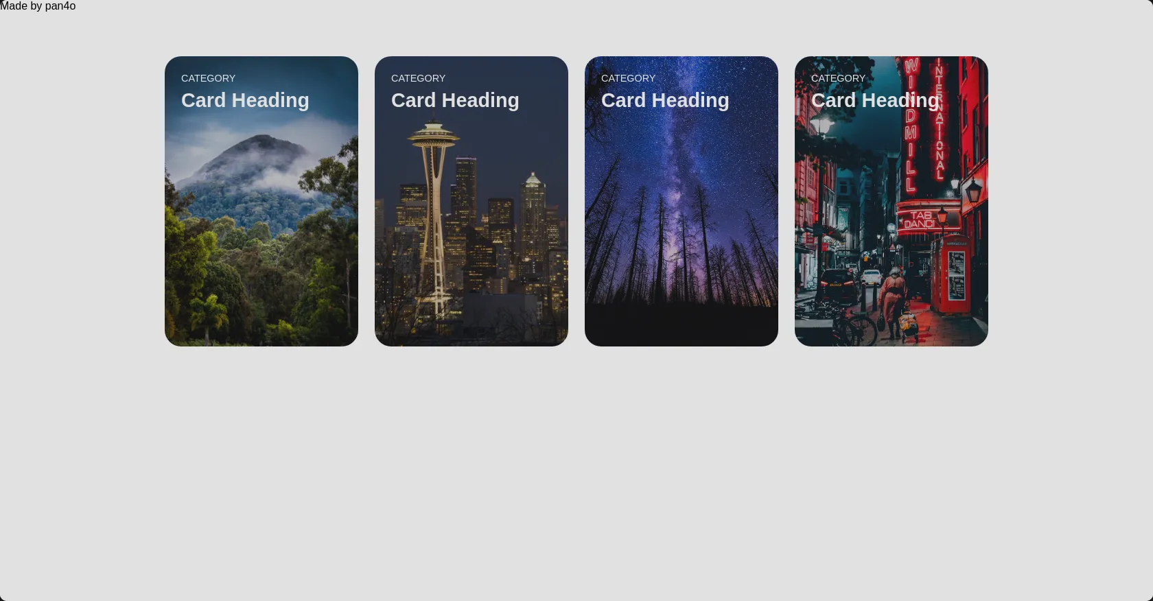 CSS Filter cards