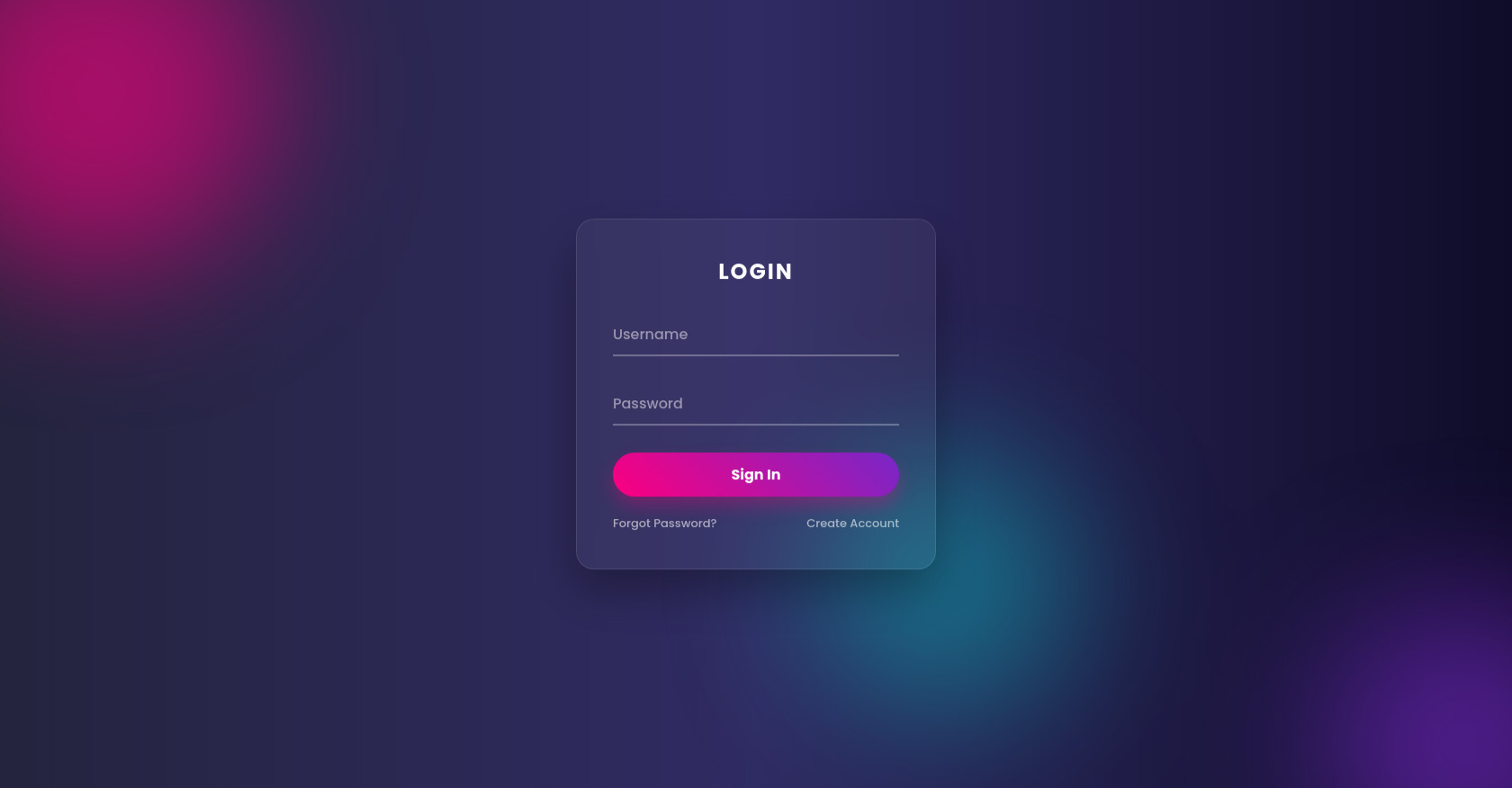 CSS Animated Login Form with Liquid Background