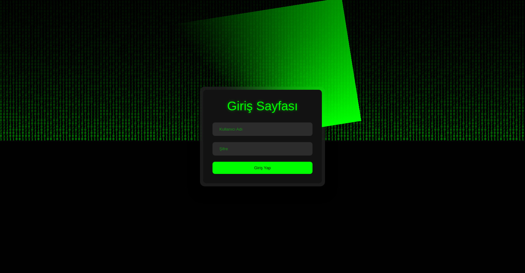 Turkish Login Page HTML Template