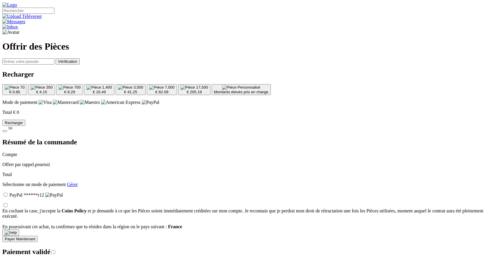 TikTok Coins Recharge: Buy & Gift Coins (FR)