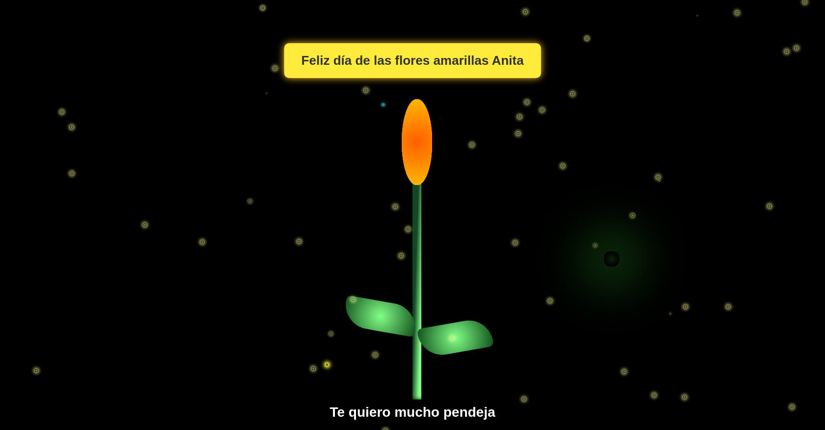 CSS Animated Fireworks, Fireflies, Sunflower