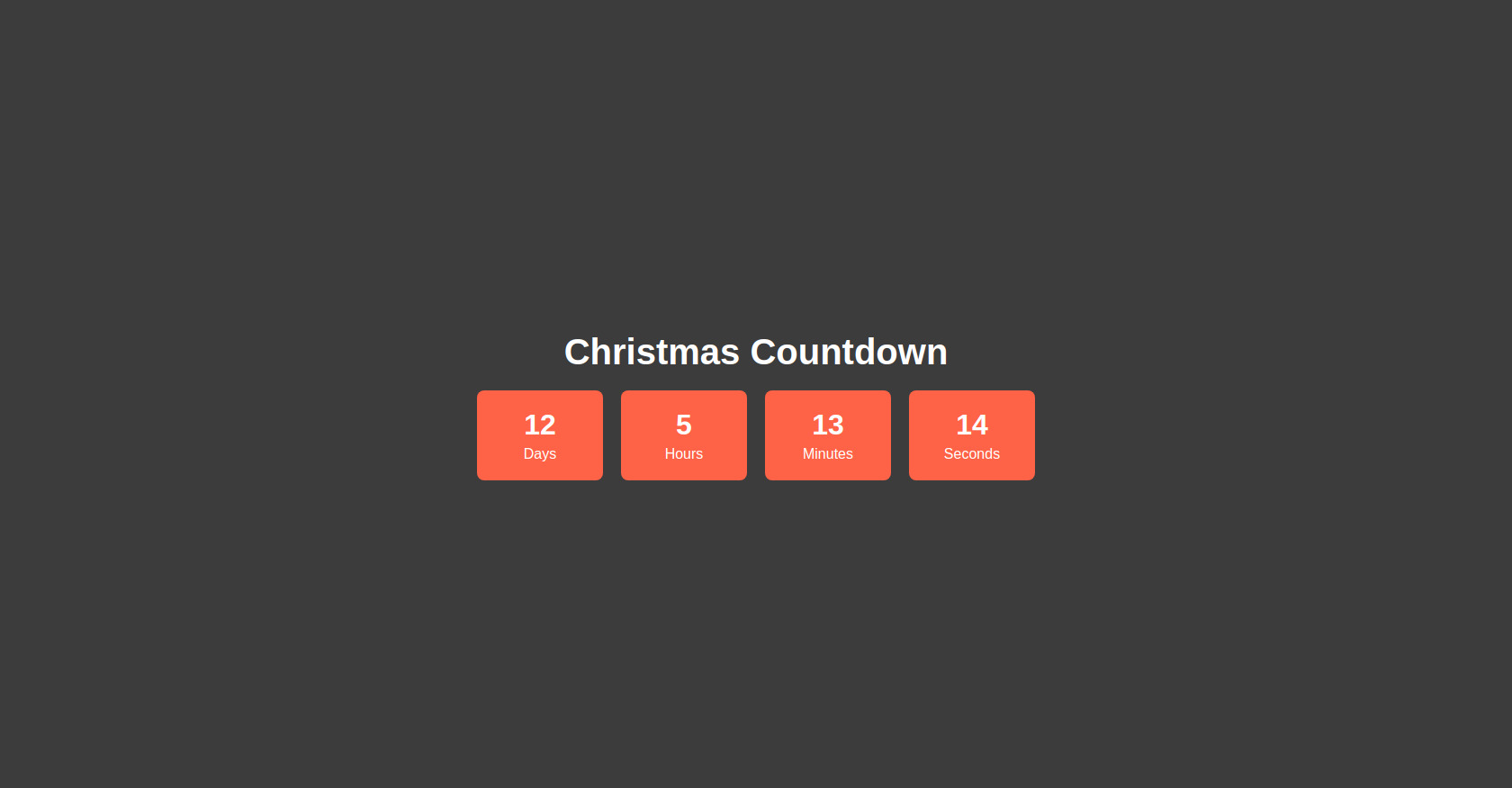 Christmas Countdown HTML Template