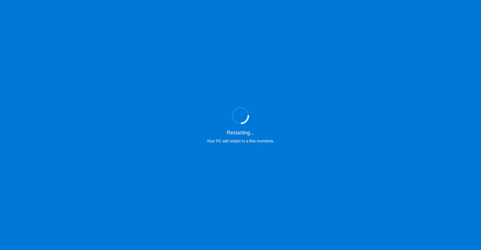 Windows Restart