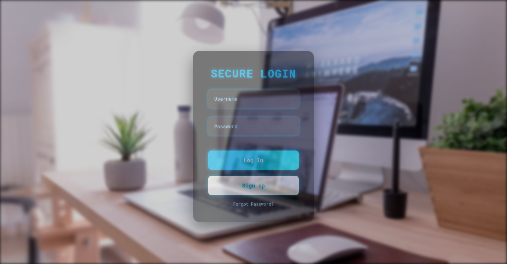 Senarig bir giriş sayfası