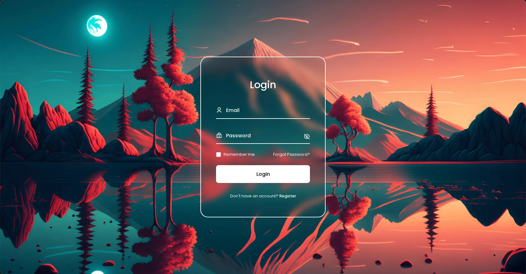 Animated login form