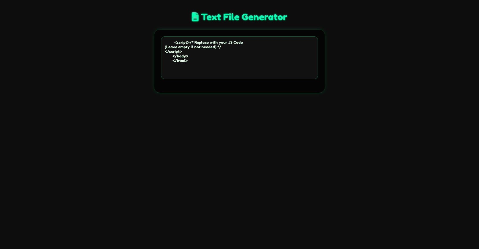 Text To File
