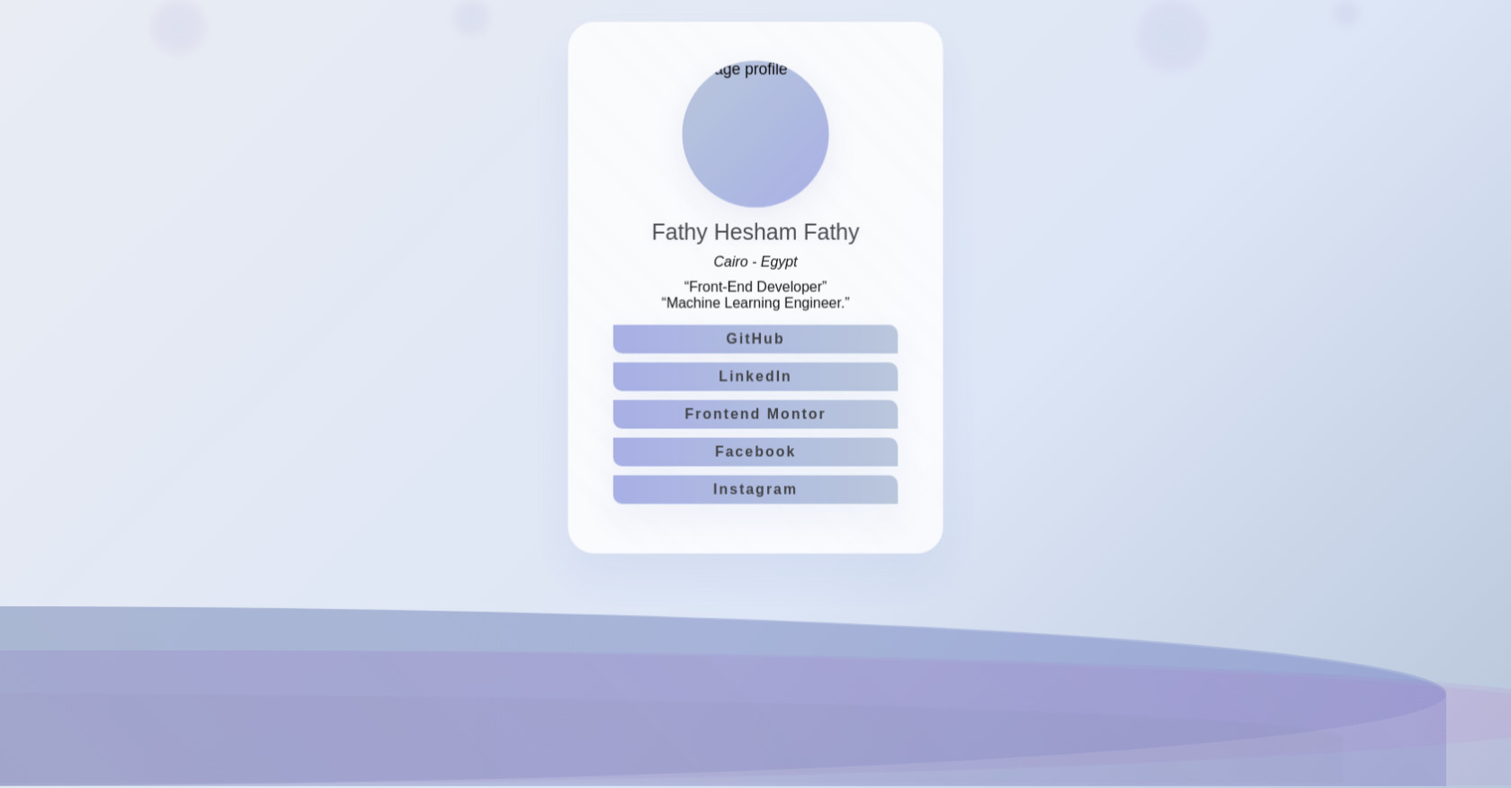 Social Links Profile