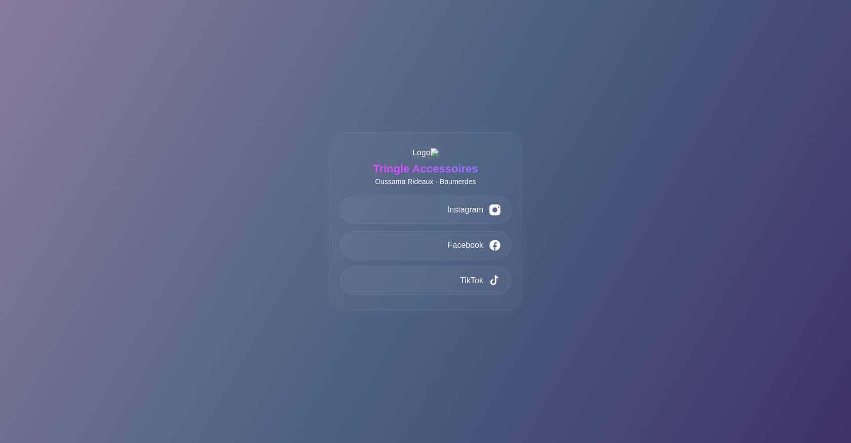 Social Media Links Page - Khalil Latreche