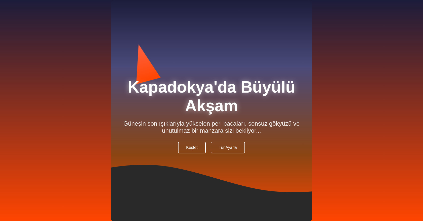 Cappadocia Parallax Evening HTML/CSS