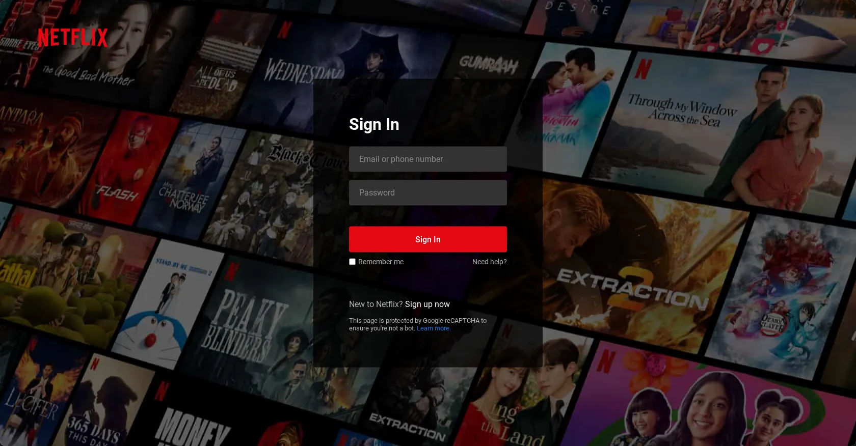 NETFLIX LOADING PAGE 