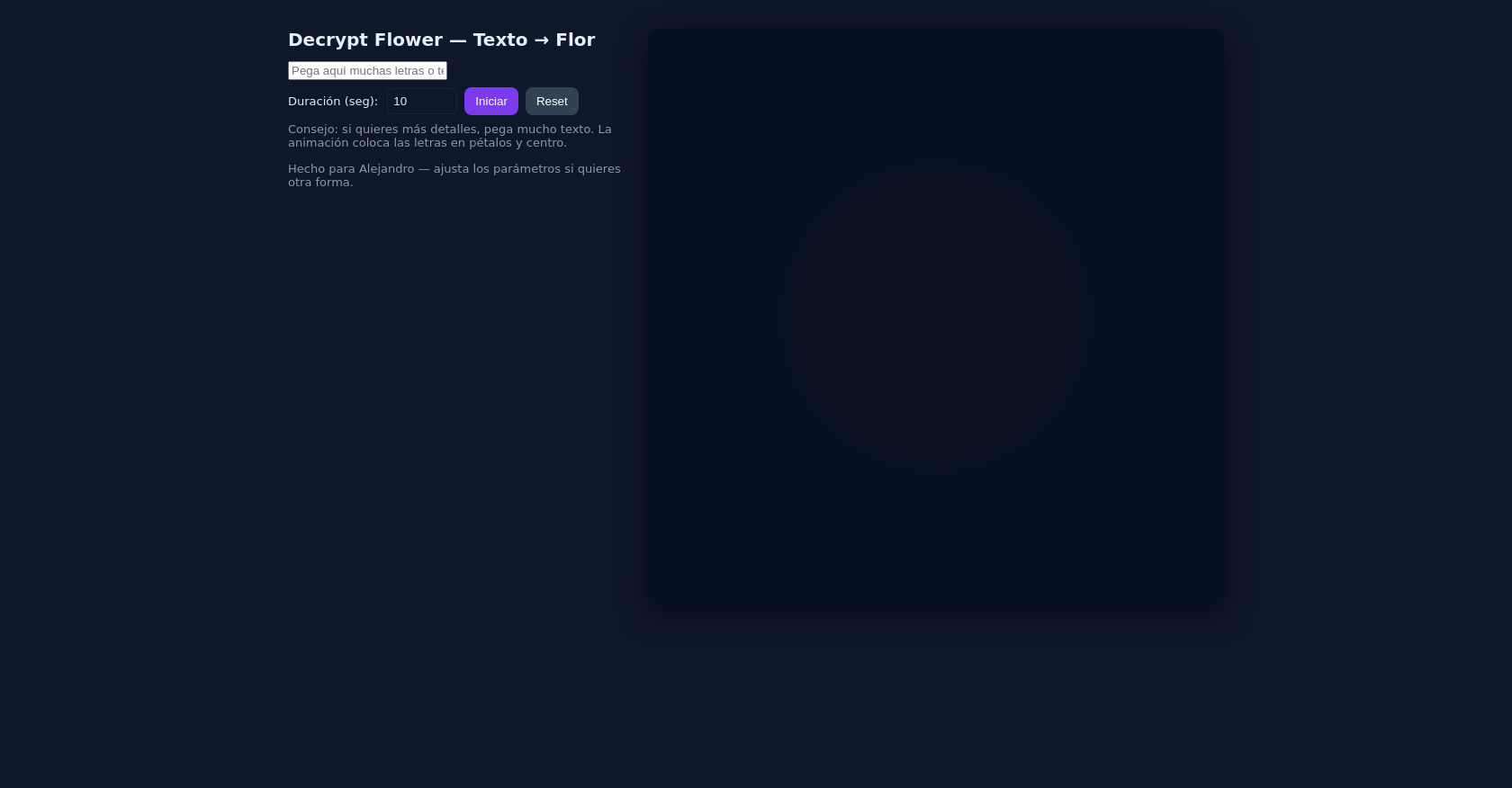 Text to Flower Generator - Animated Letter Art