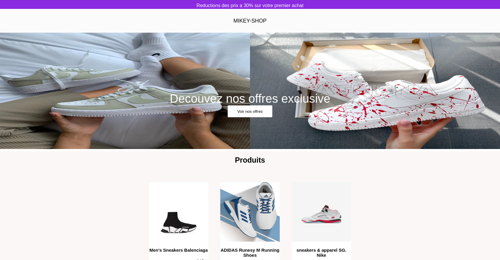 E-commerce Sneakers Shop HTML Template
