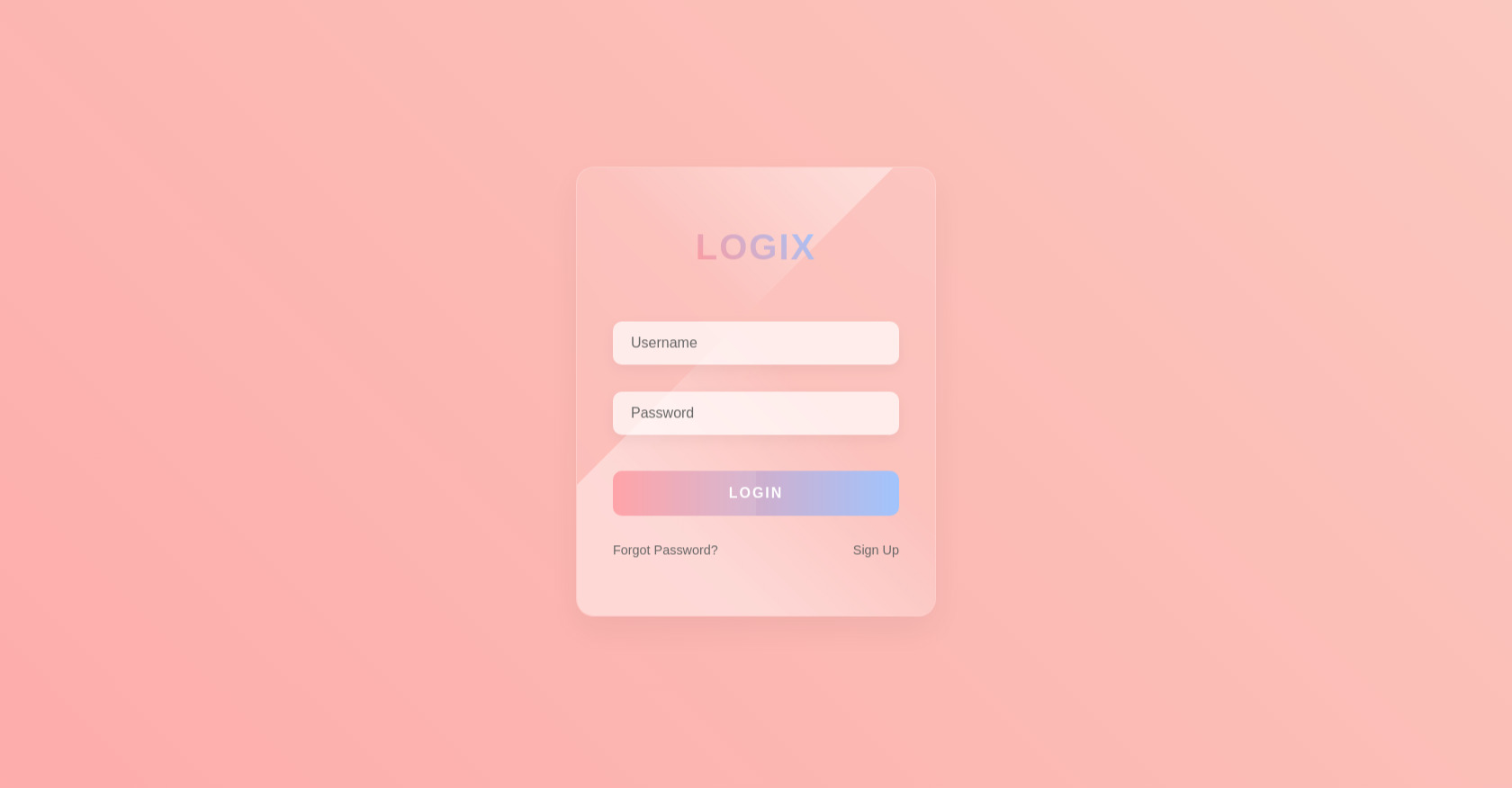 Animated Login Form