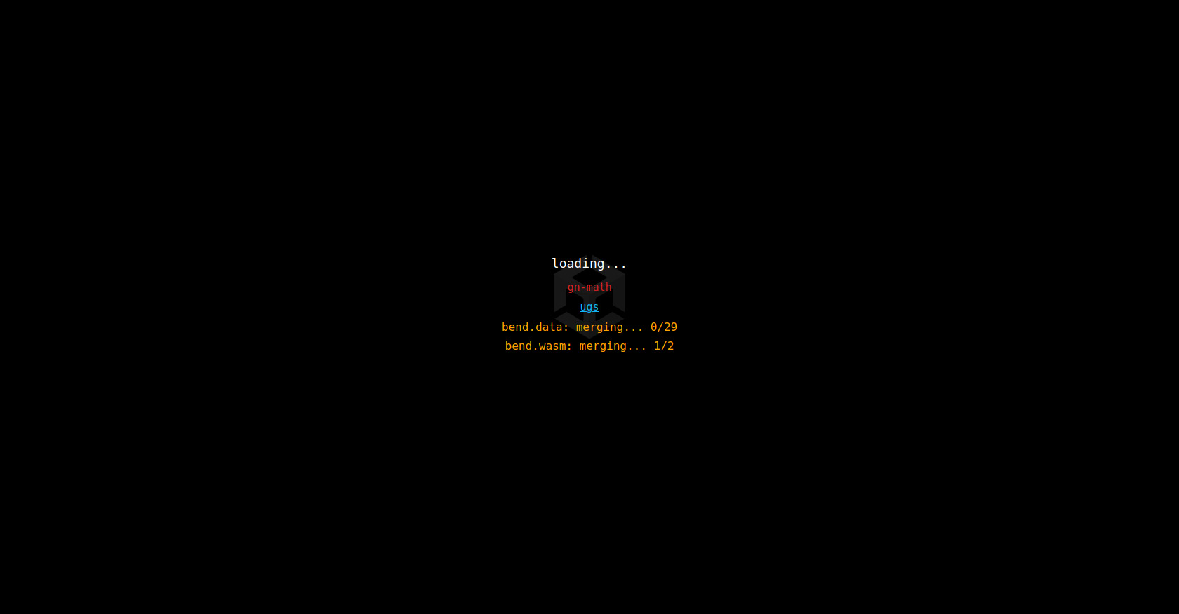 Bendy WebGL Game Container in HTML and JavaScript