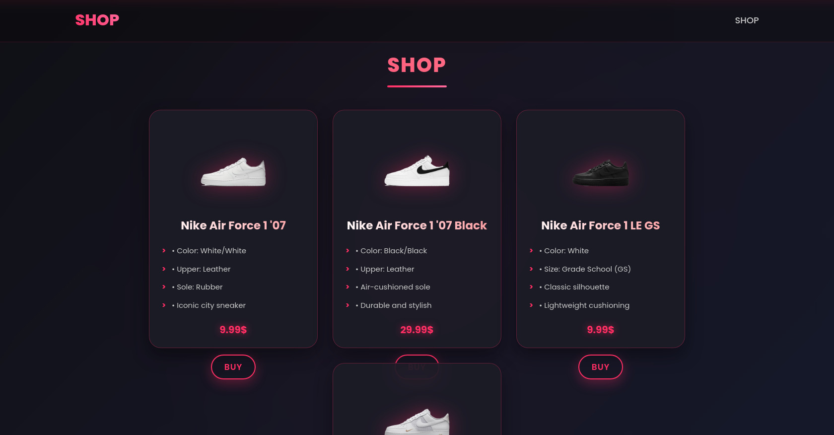 Nike Air Force 1 Shop - Online Store