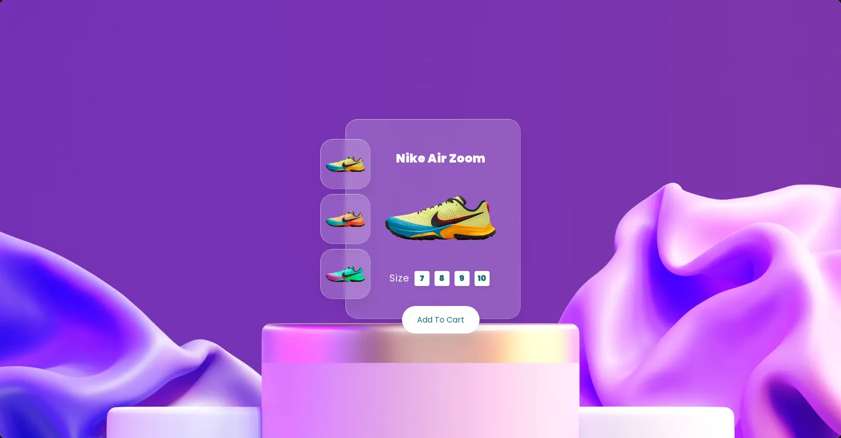 Glassmorphism Product Card