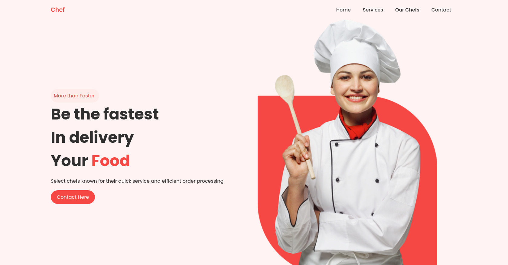 Personal Chef Landing Page