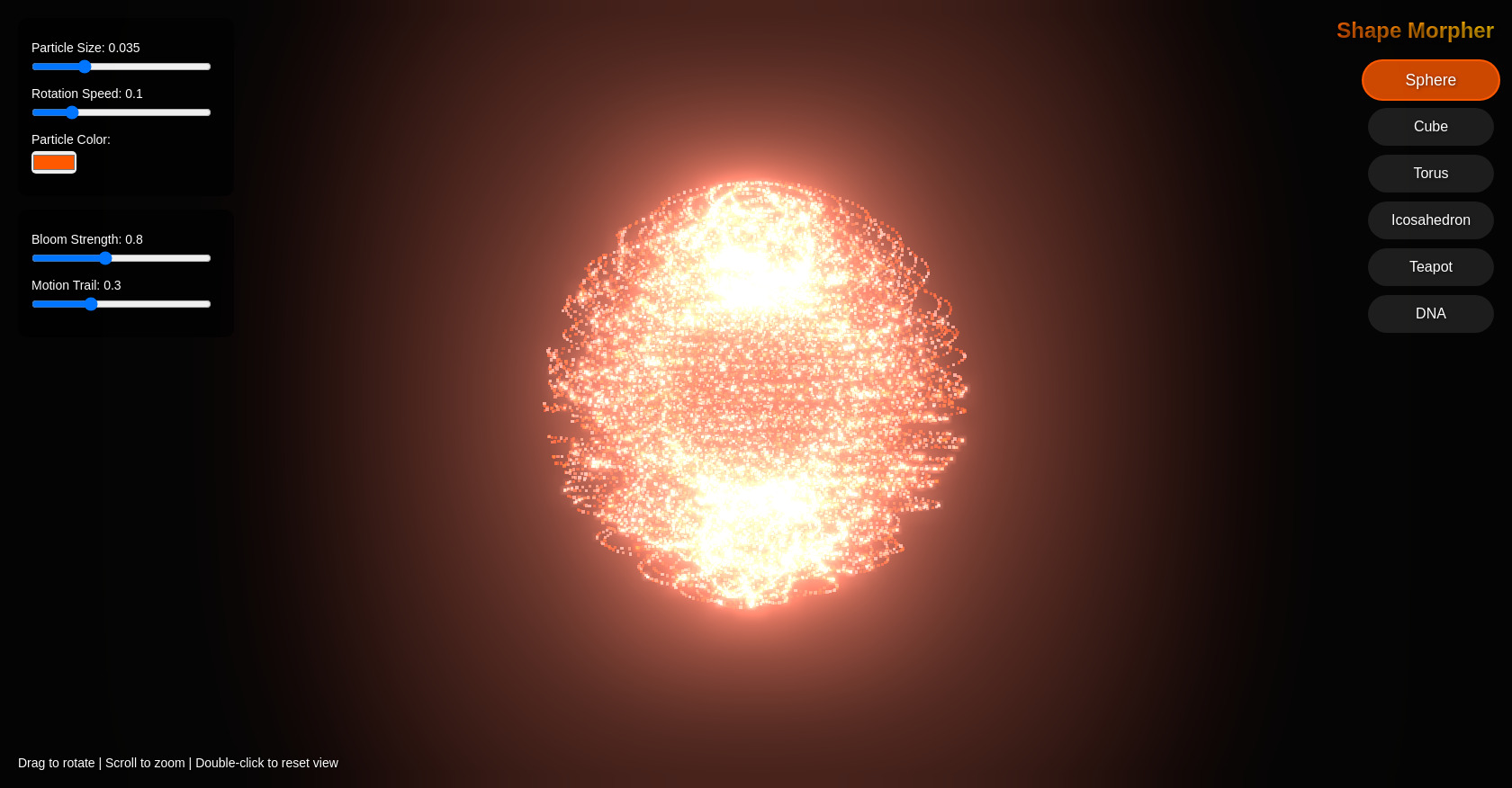 Morphing Particles with Three.js
