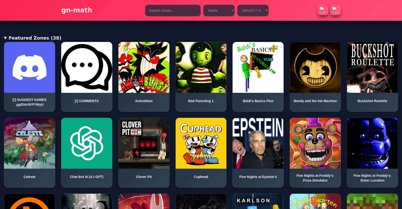 Unblocked Games HTML Template: GN-Math Zone Viewer