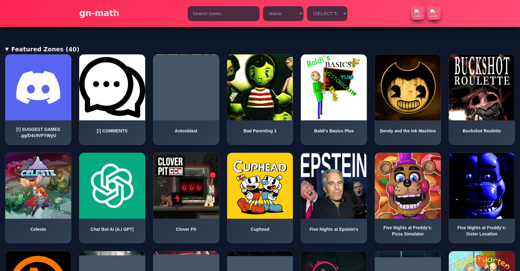 Unblocked Games: Search, Sort, and Play GN-Math Zones