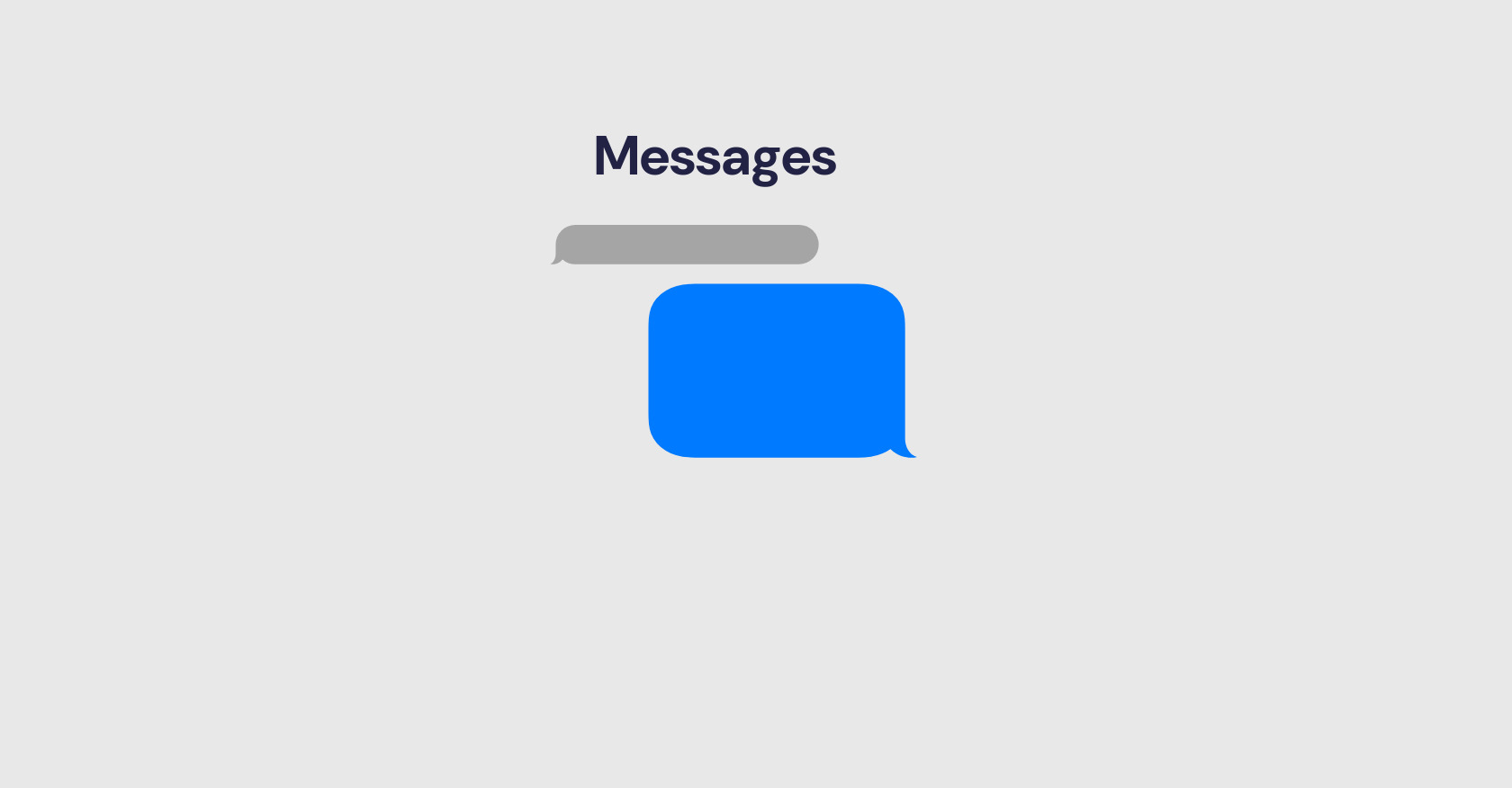 HTML Message Bubble with SVG Design
