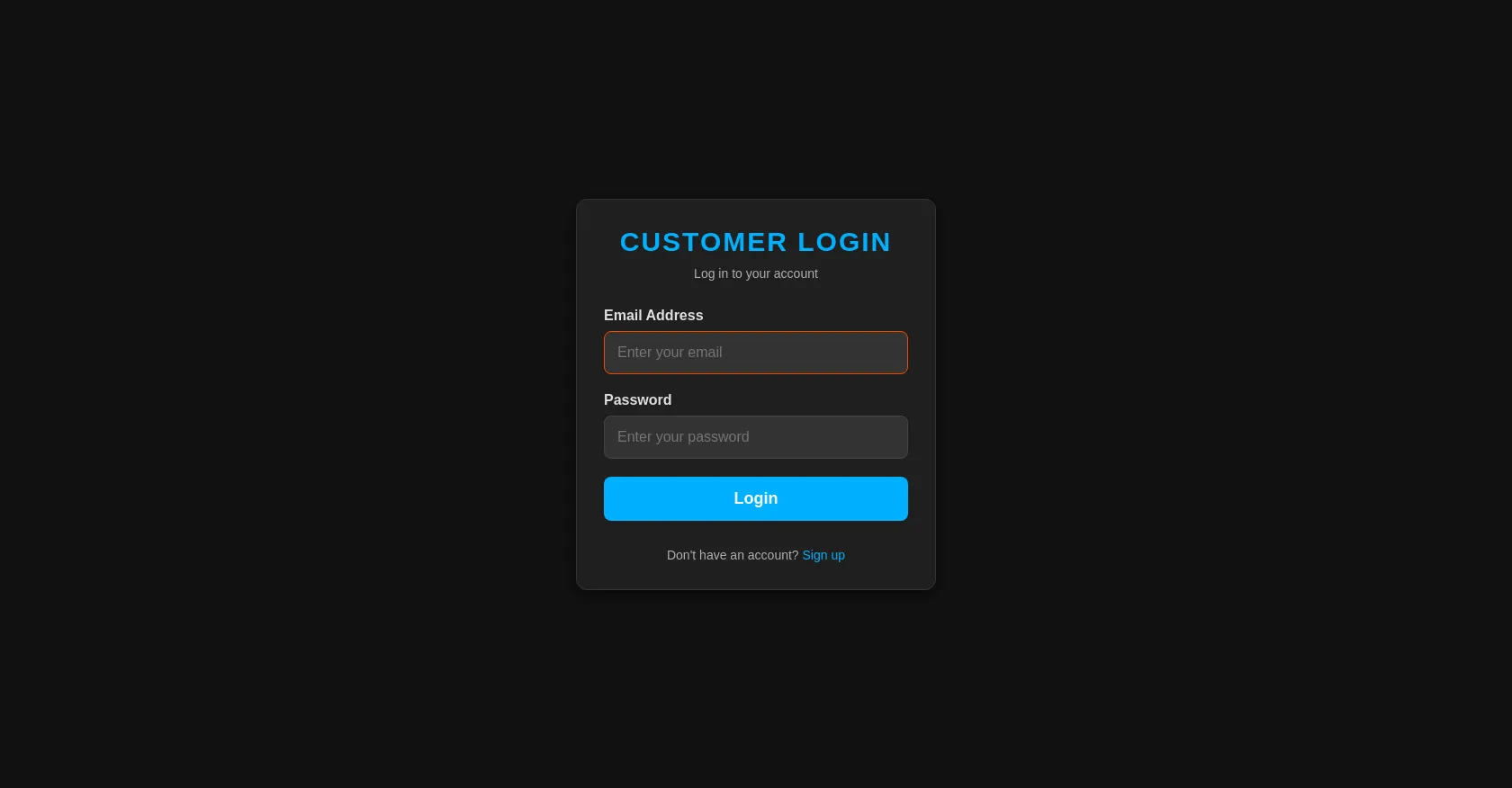  Login Form