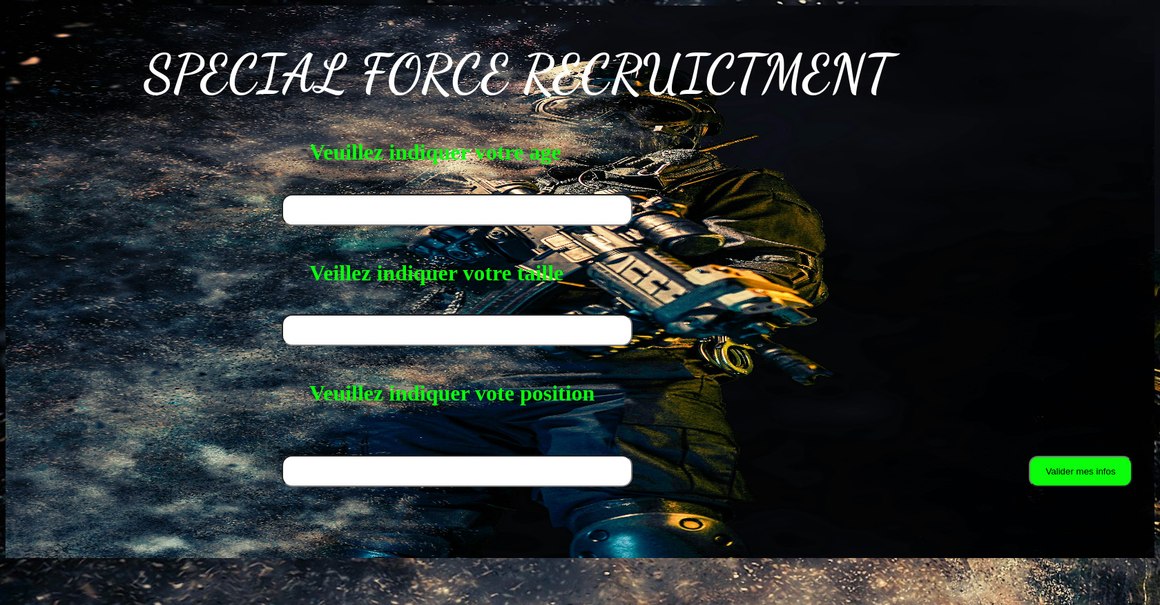 special force recruitment