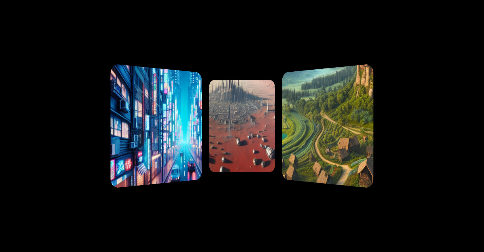 CodePen Home ThreeJS 'Portal Planes' with Matcaps