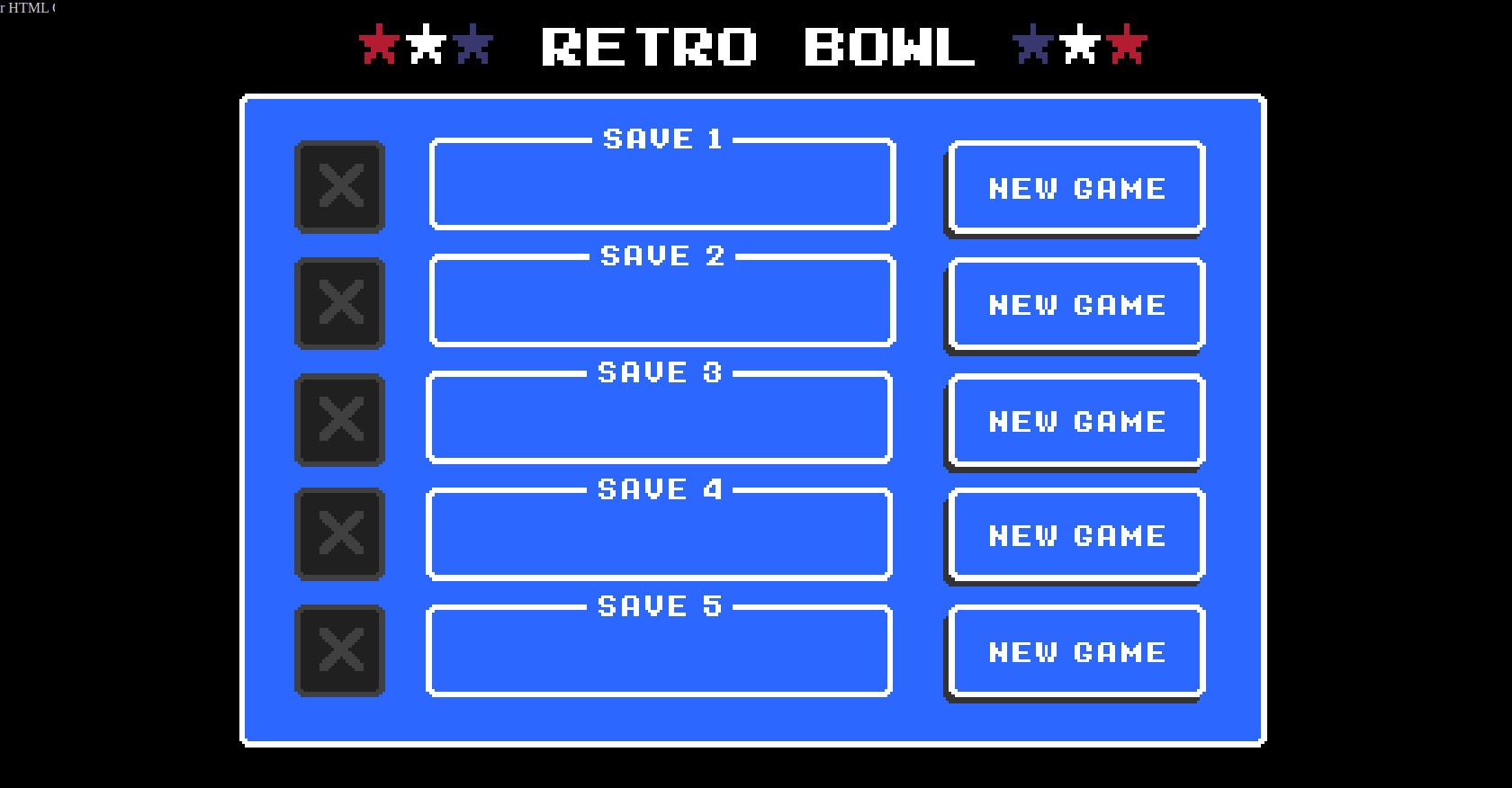 retro bowl HTML source code