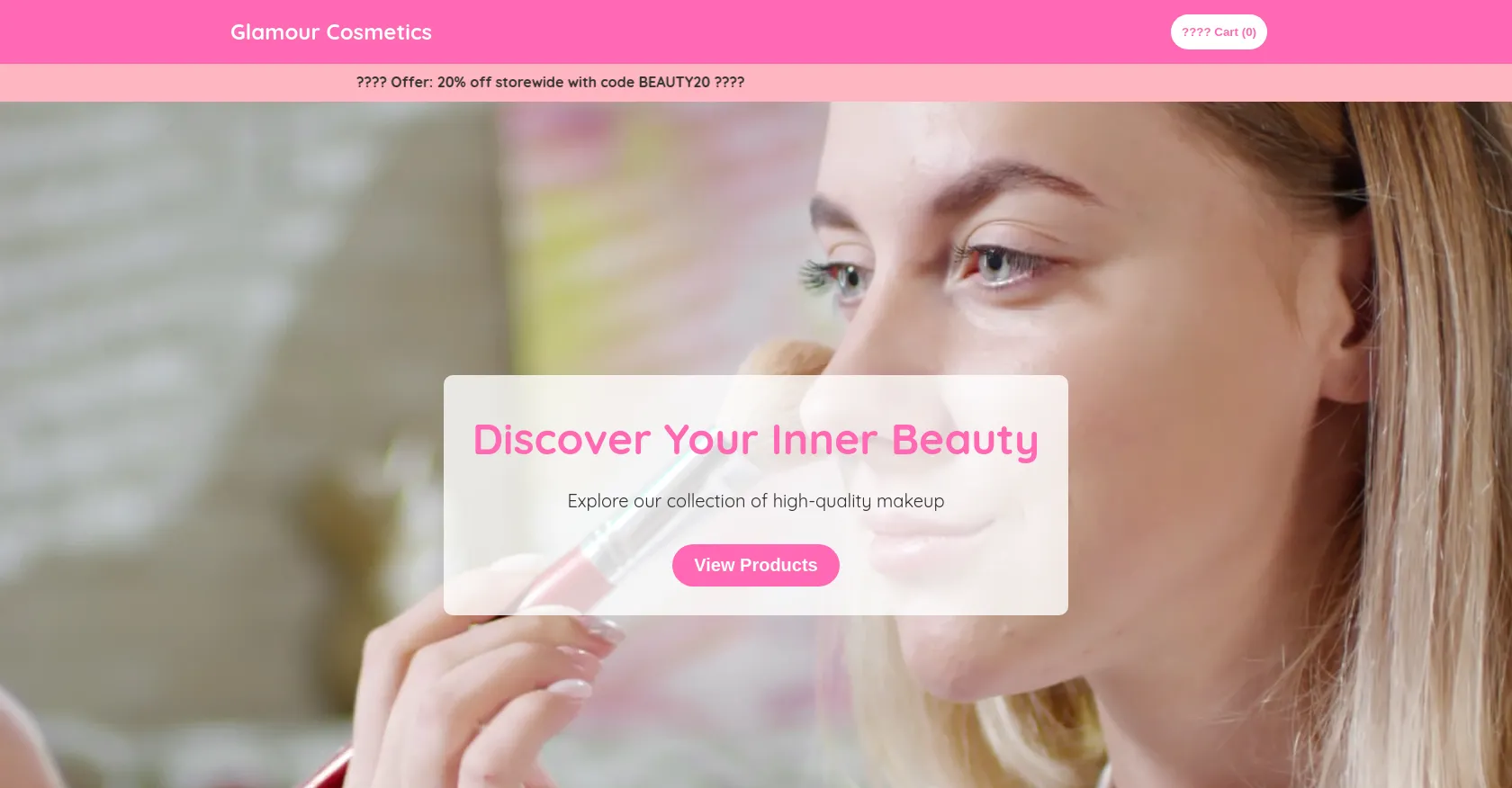 Landing Page - Make-up