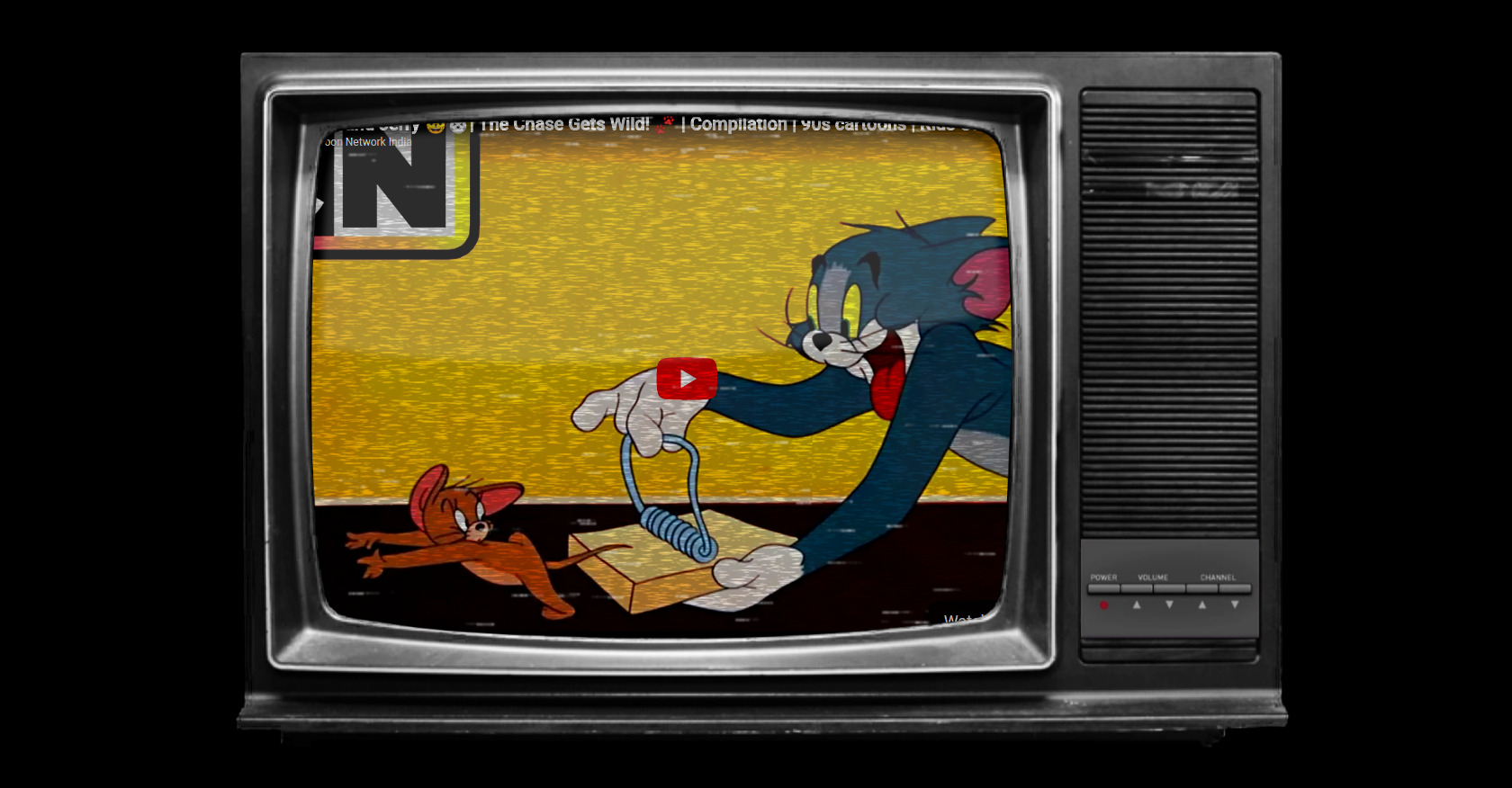 HTML: Embed YouTube Video with TV Effect