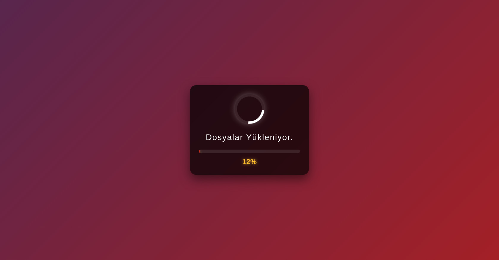 Loading Page HTML with Progress Bar