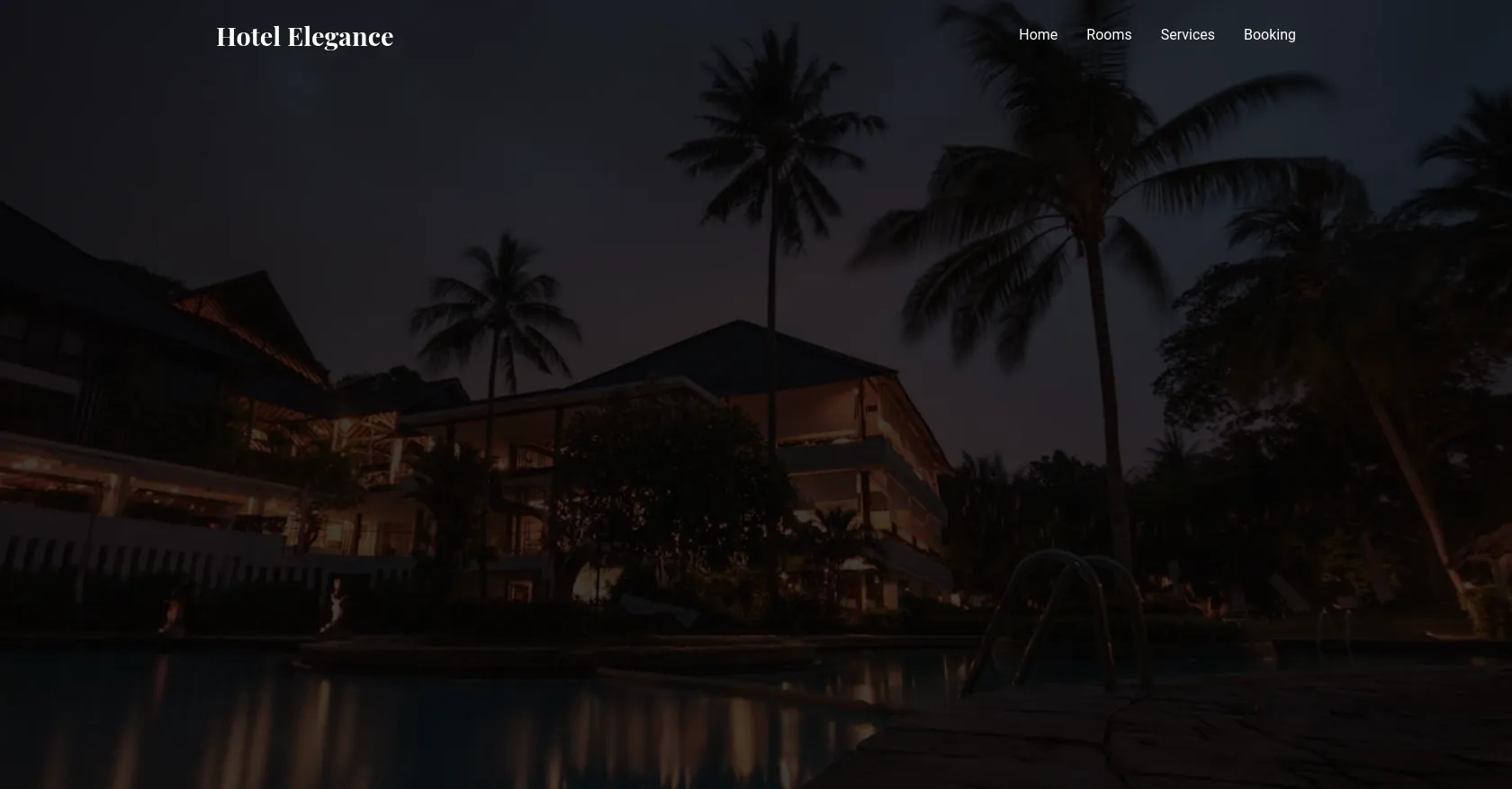 Landing Page - Hotel