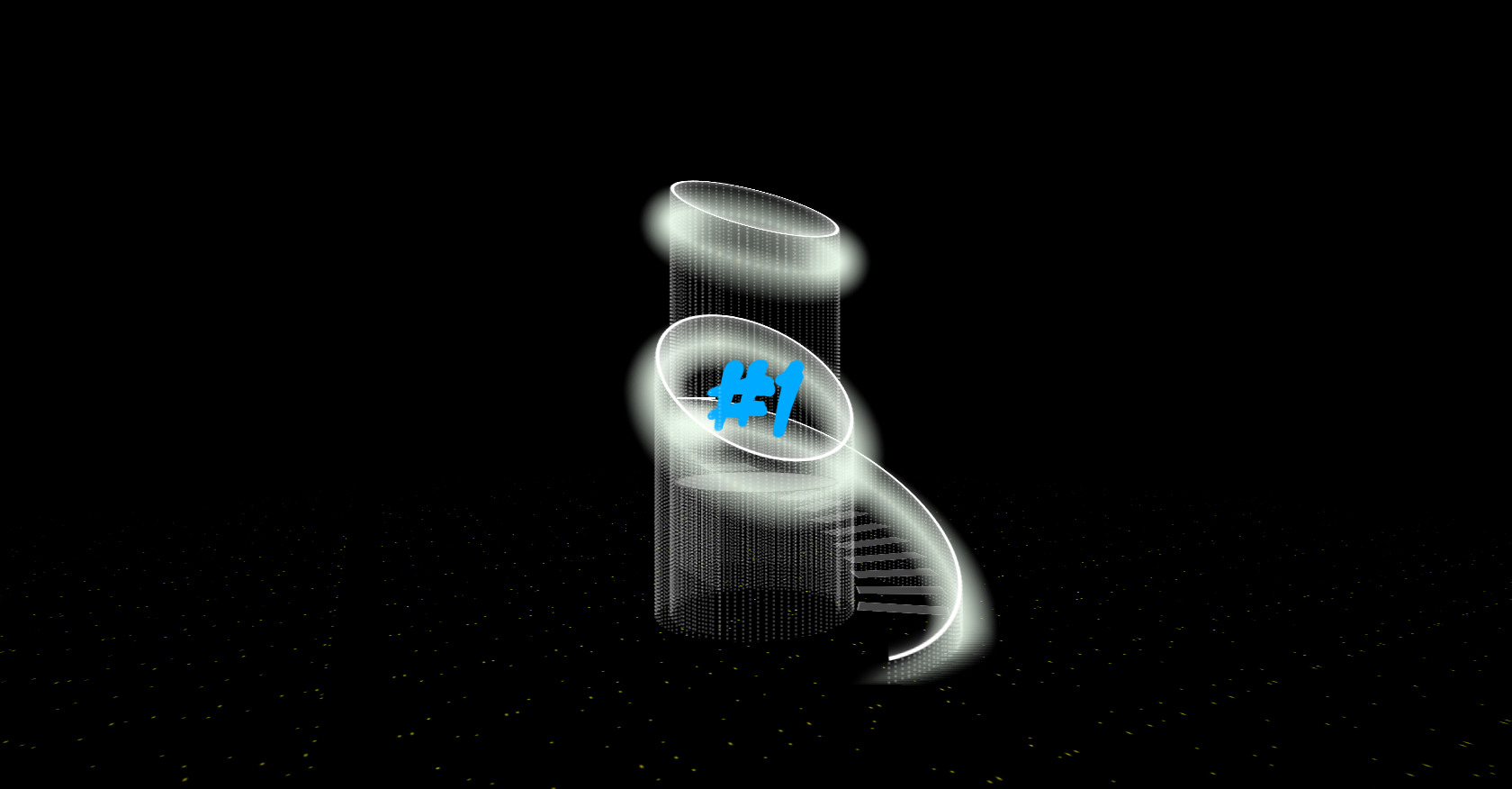 CSS Stage with Light Strings and Stairs