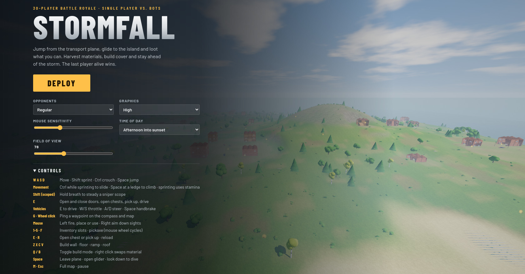 3D Battle Royale Game in JavaScript and Canvas