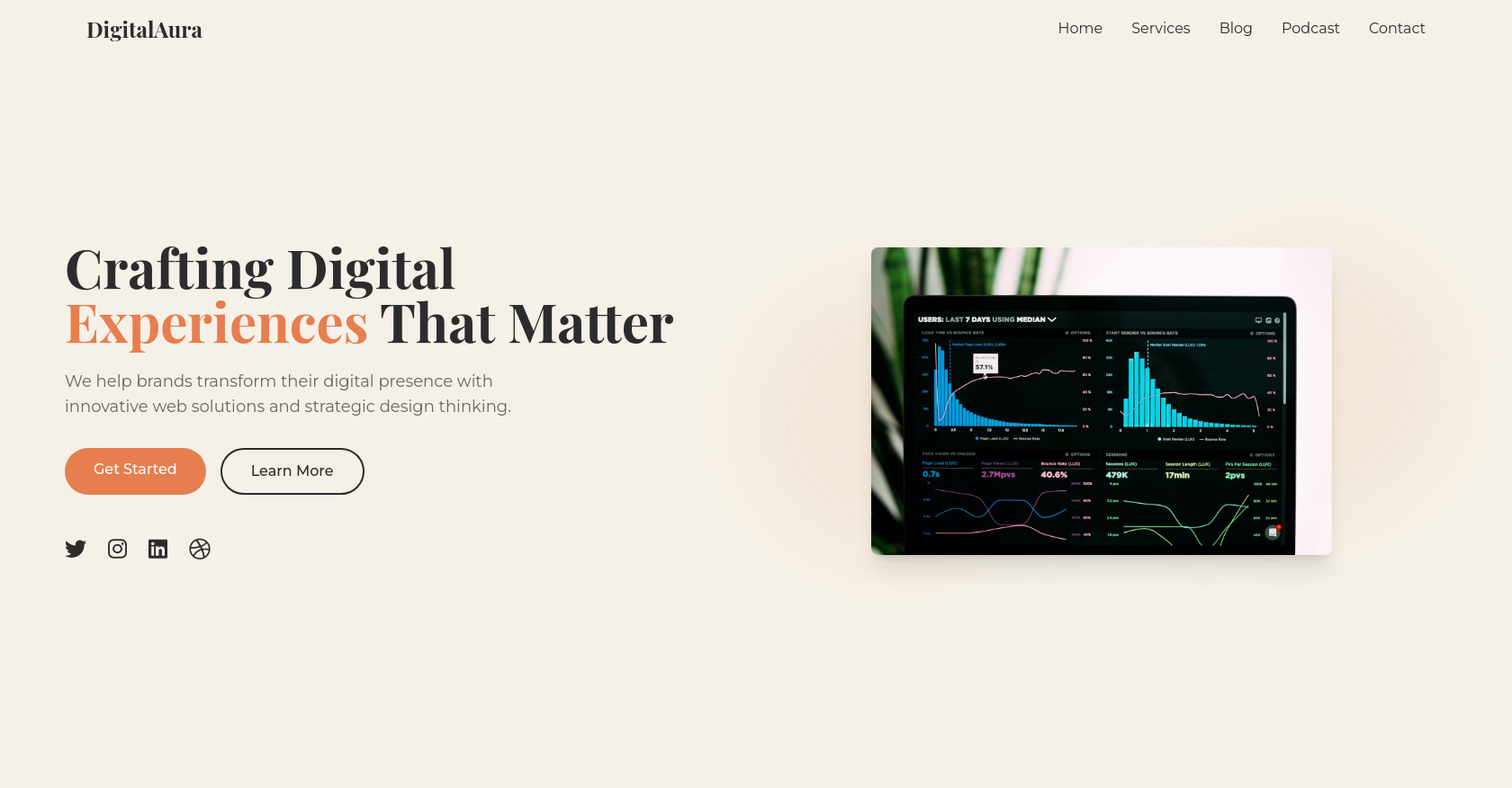Digital Agency HTML Template | Tailwind CSS