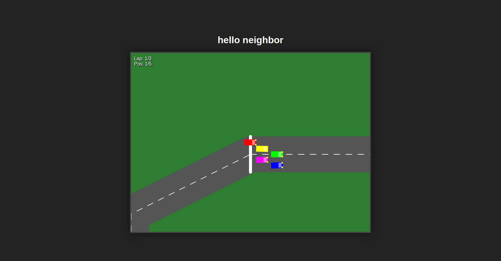 JavaScript Kart Racing Game HTML Canvas