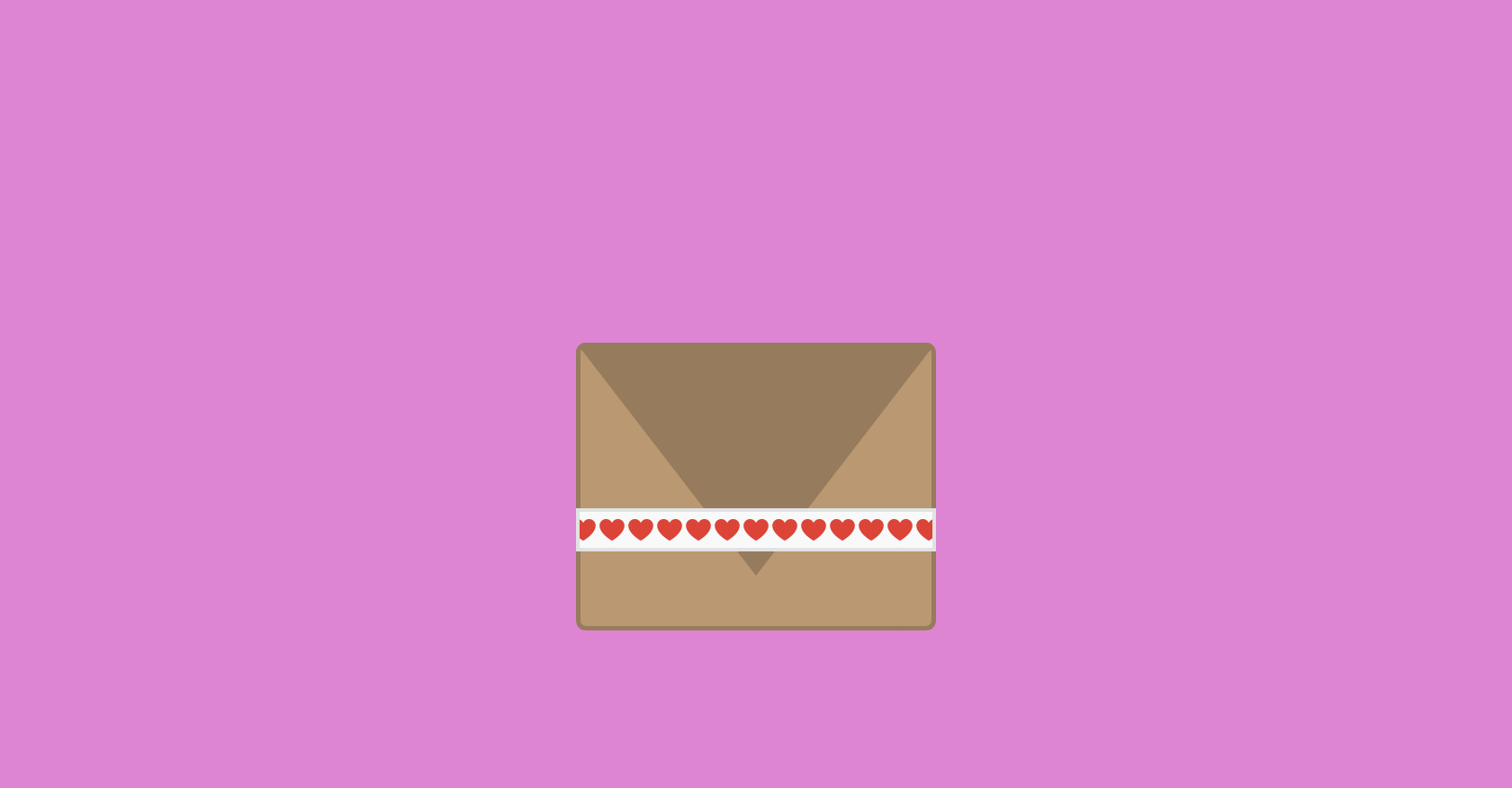 HTML Animated Love Letter Envelope with GSAP