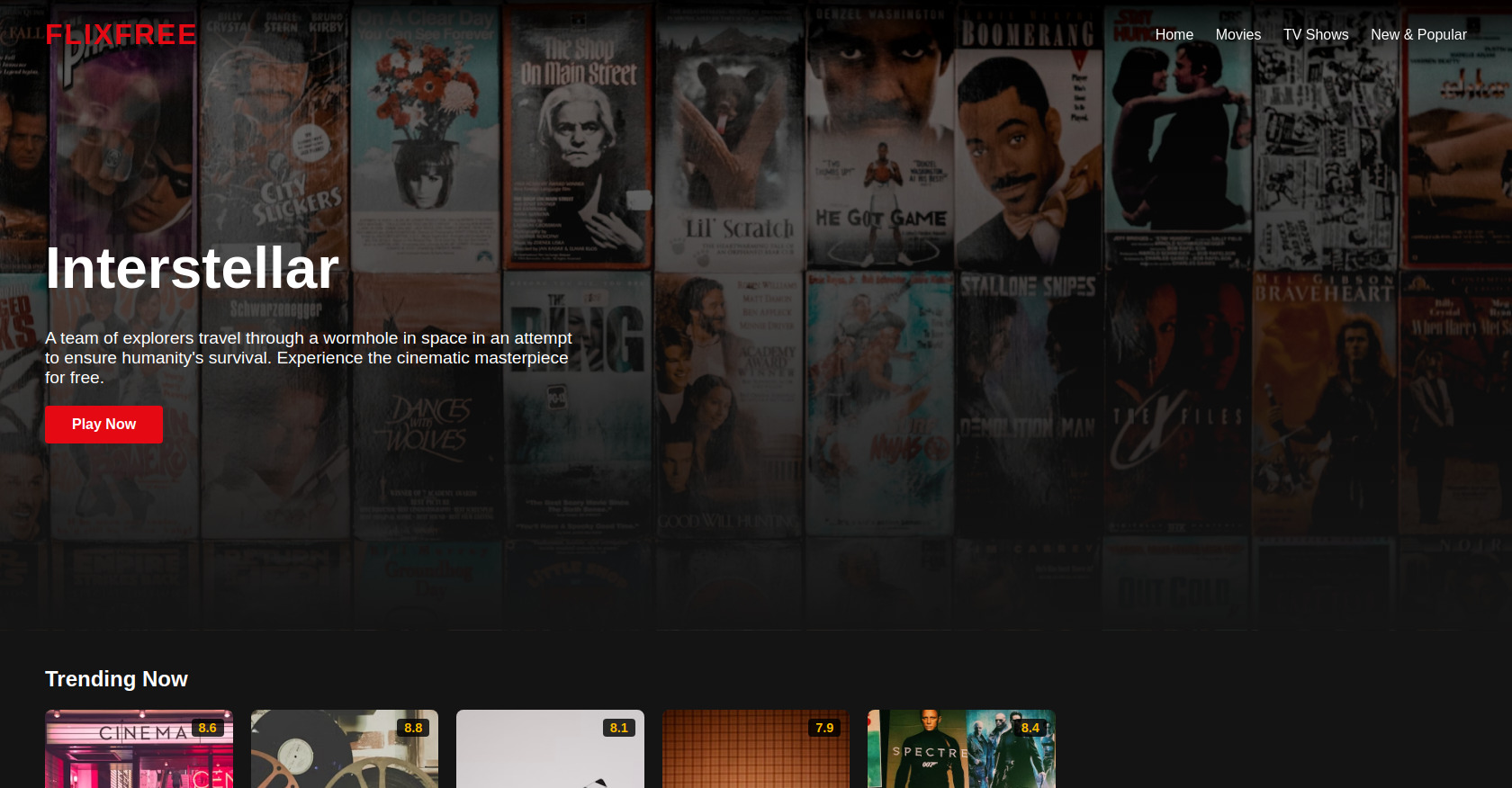 Movie Streaming Website HTML Template