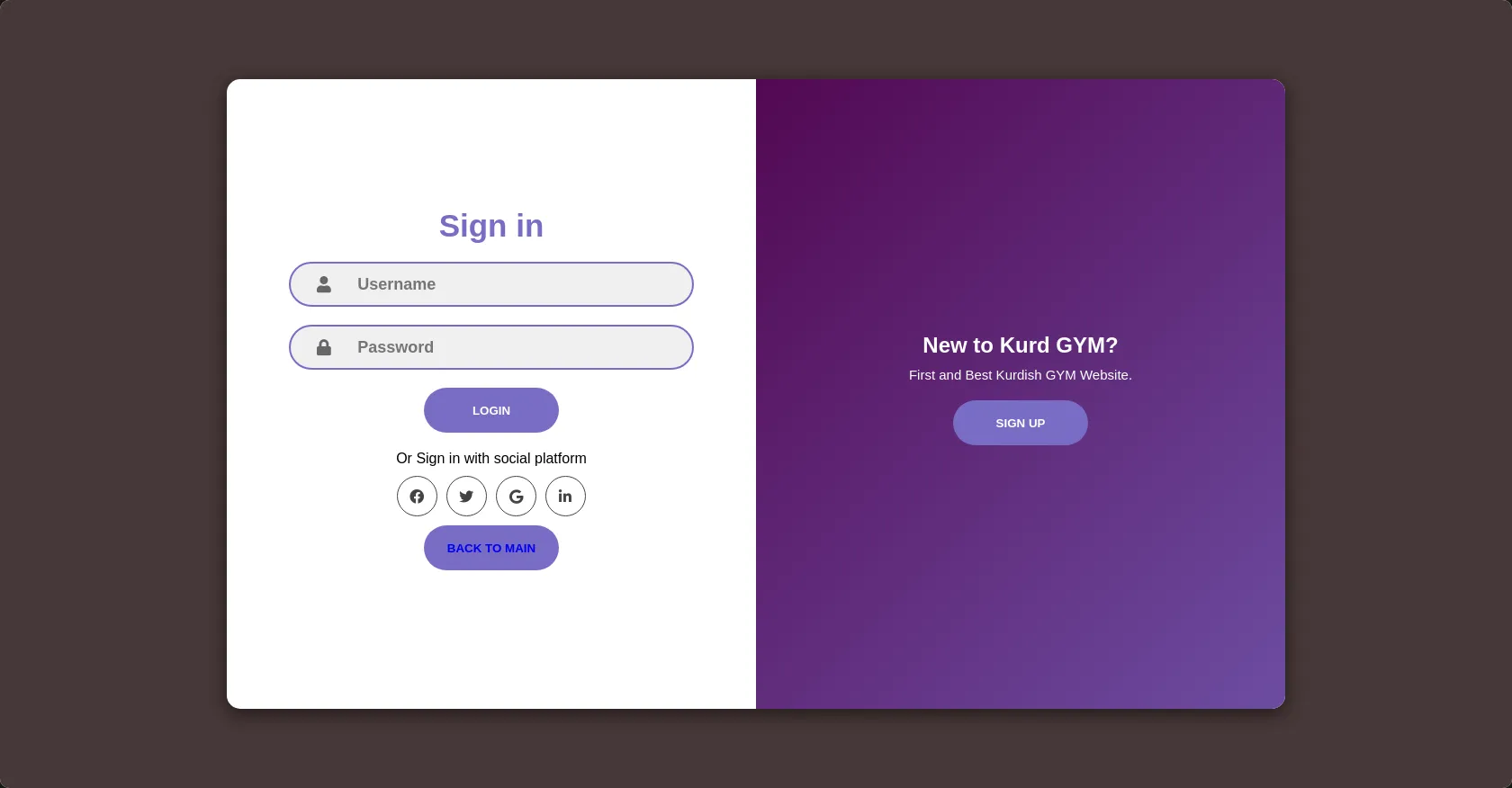 Login Form